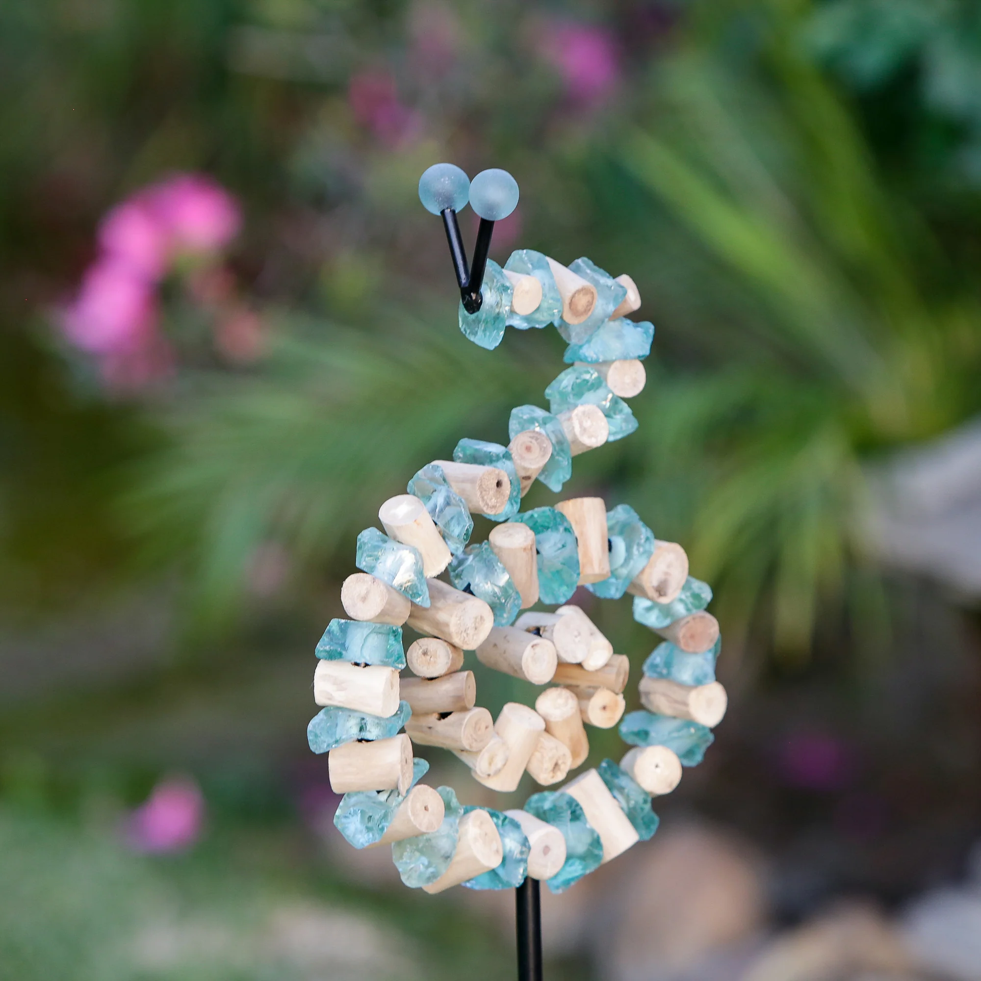 Glass Snail Garden Stake Set of 4 By Garden Age Supply - Image 2