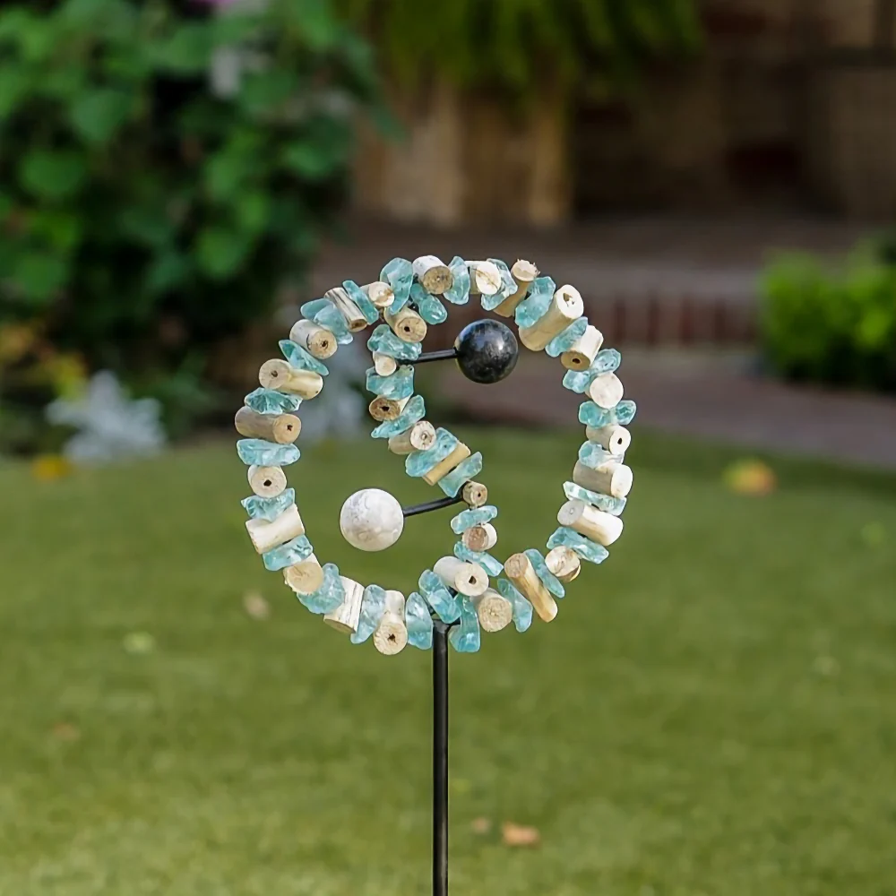 Glass Yin and Yang Garden Stake Set of 4 By Garden Age Supply - Image 4