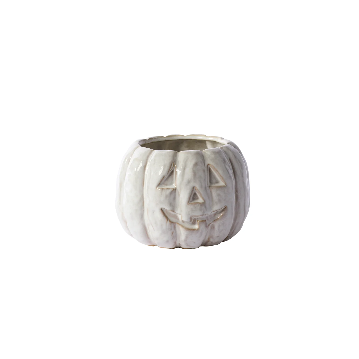Glazed Pumpkin Pot Set of 2 By Accent Decor - Image 2