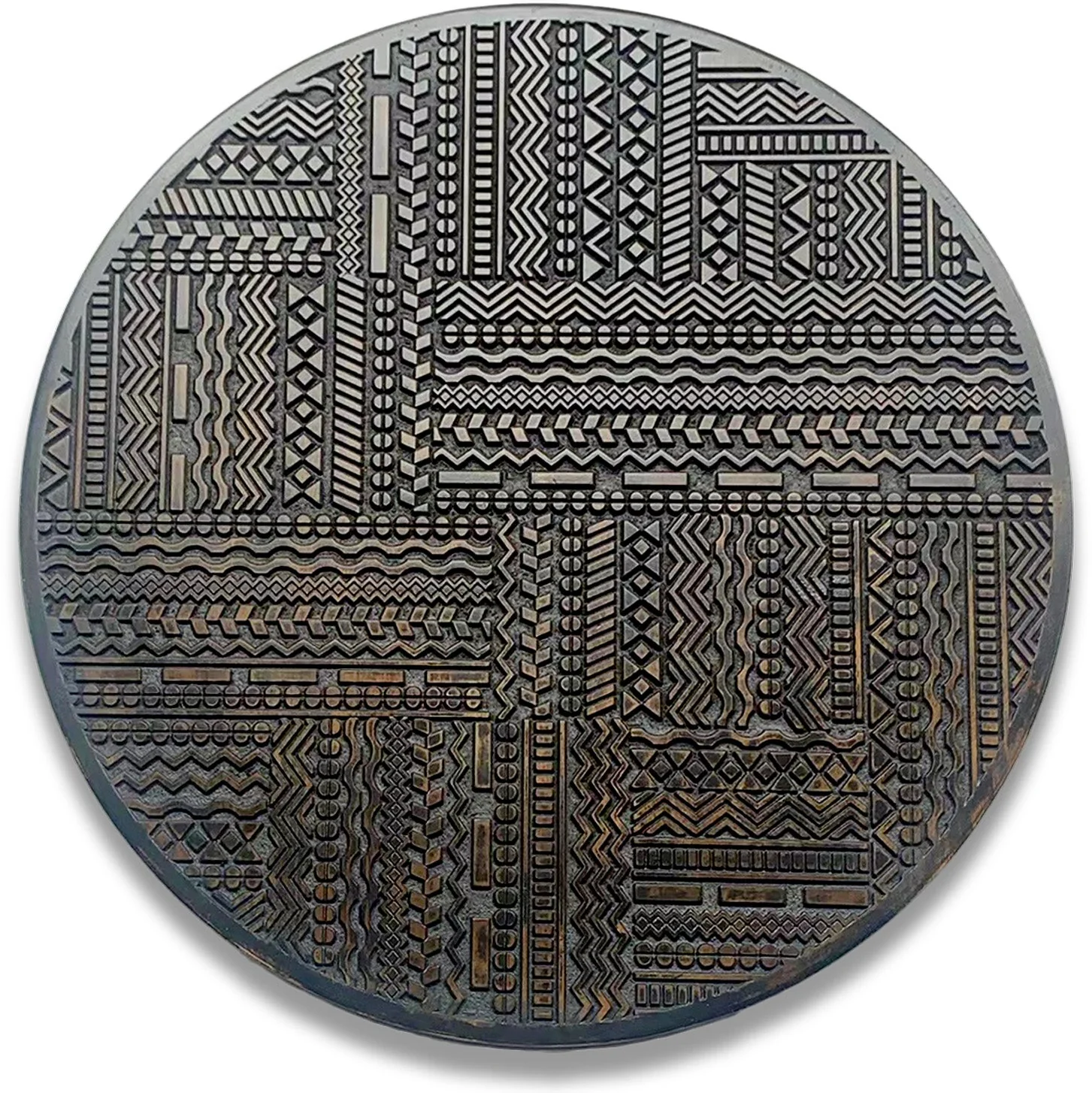 Graffiti 31.5"D Brown Wall Art By Gold Leaf - Image 2