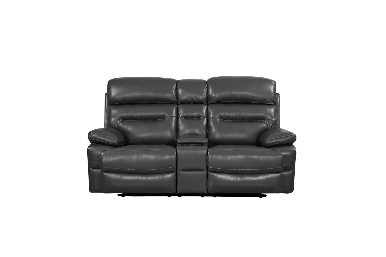 Gray Console Loveseat By Homeroots - 366327