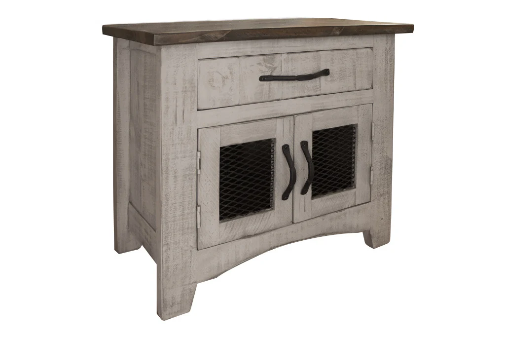 Gray One Drawer Nightstand By Homeroots