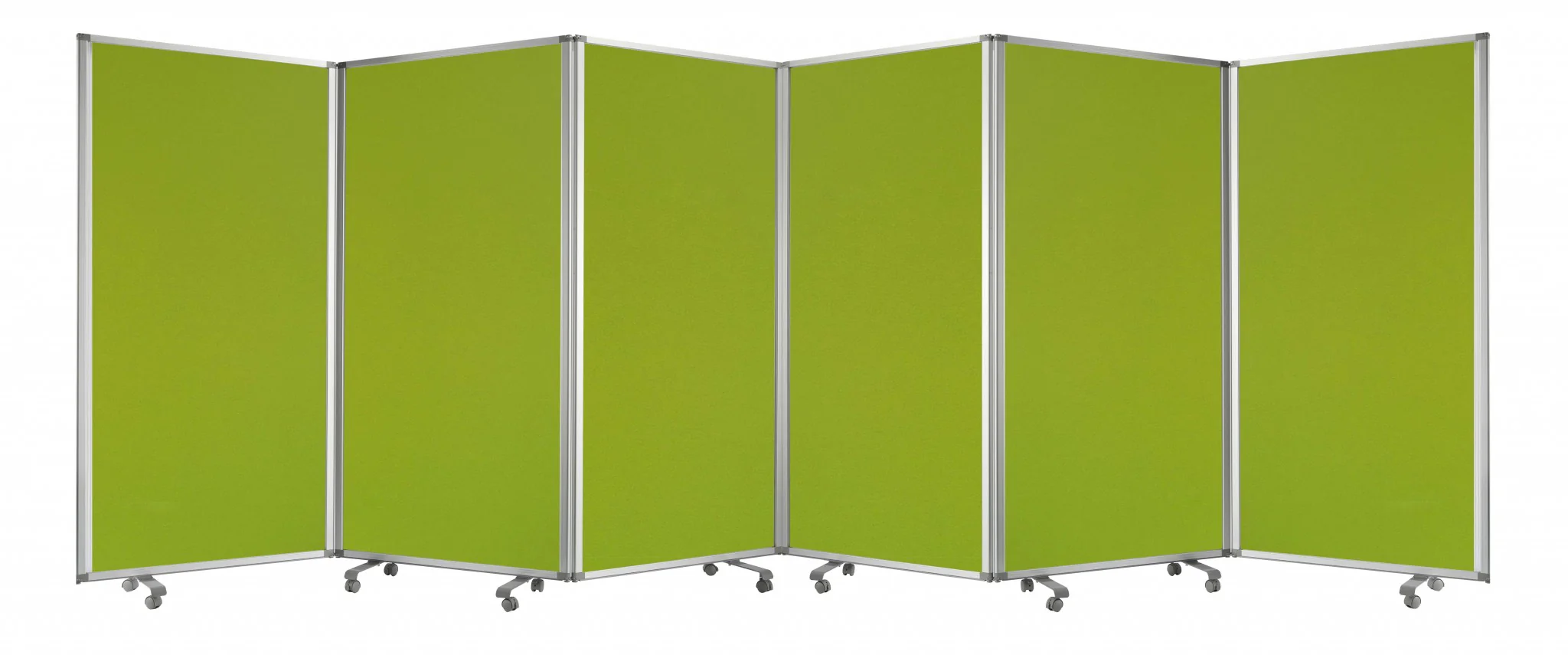 Green Metal 6 Panel Screen By Homeroots
