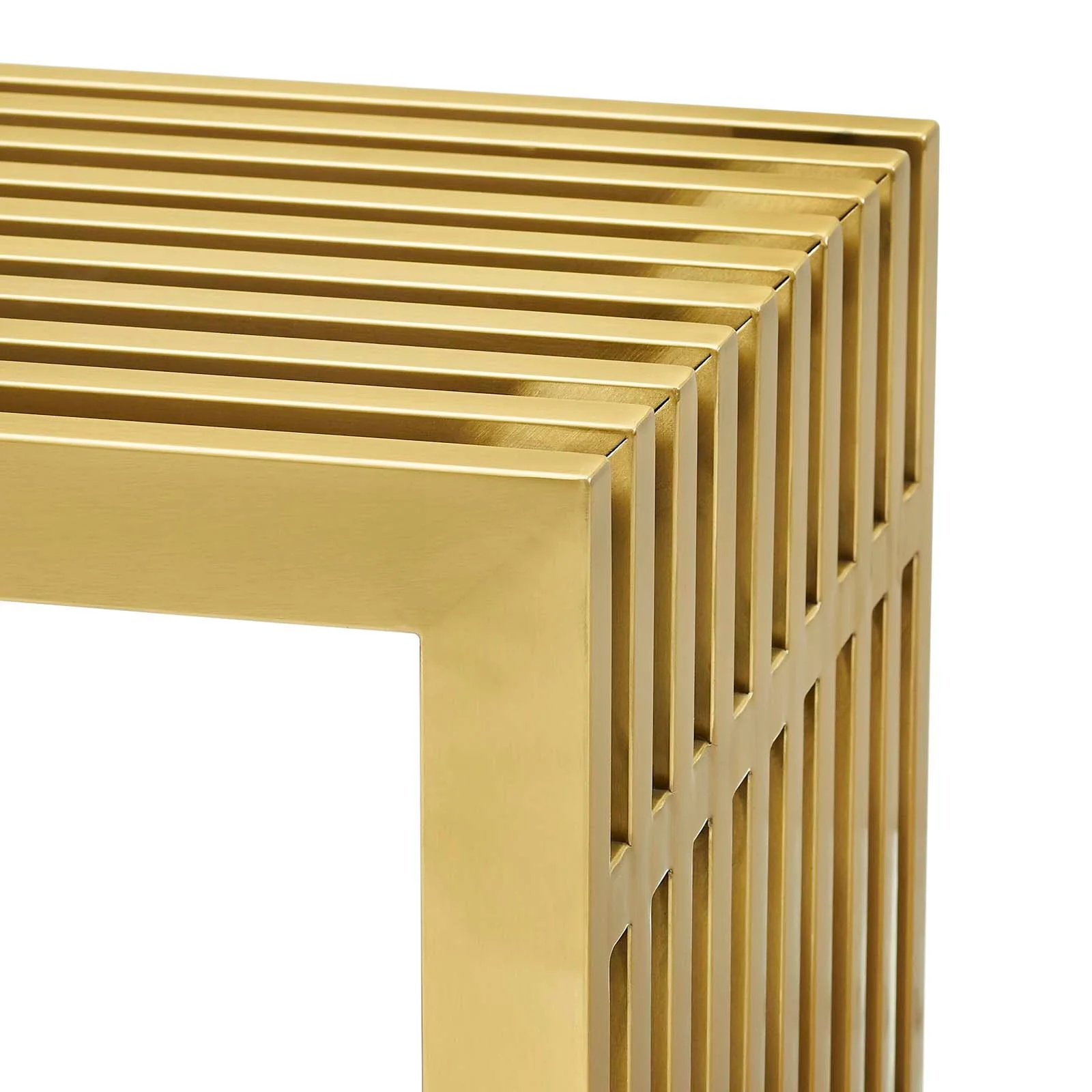 Gridiron Large Stainless Steel Bench By Modway - EEI-3000 - Image 6