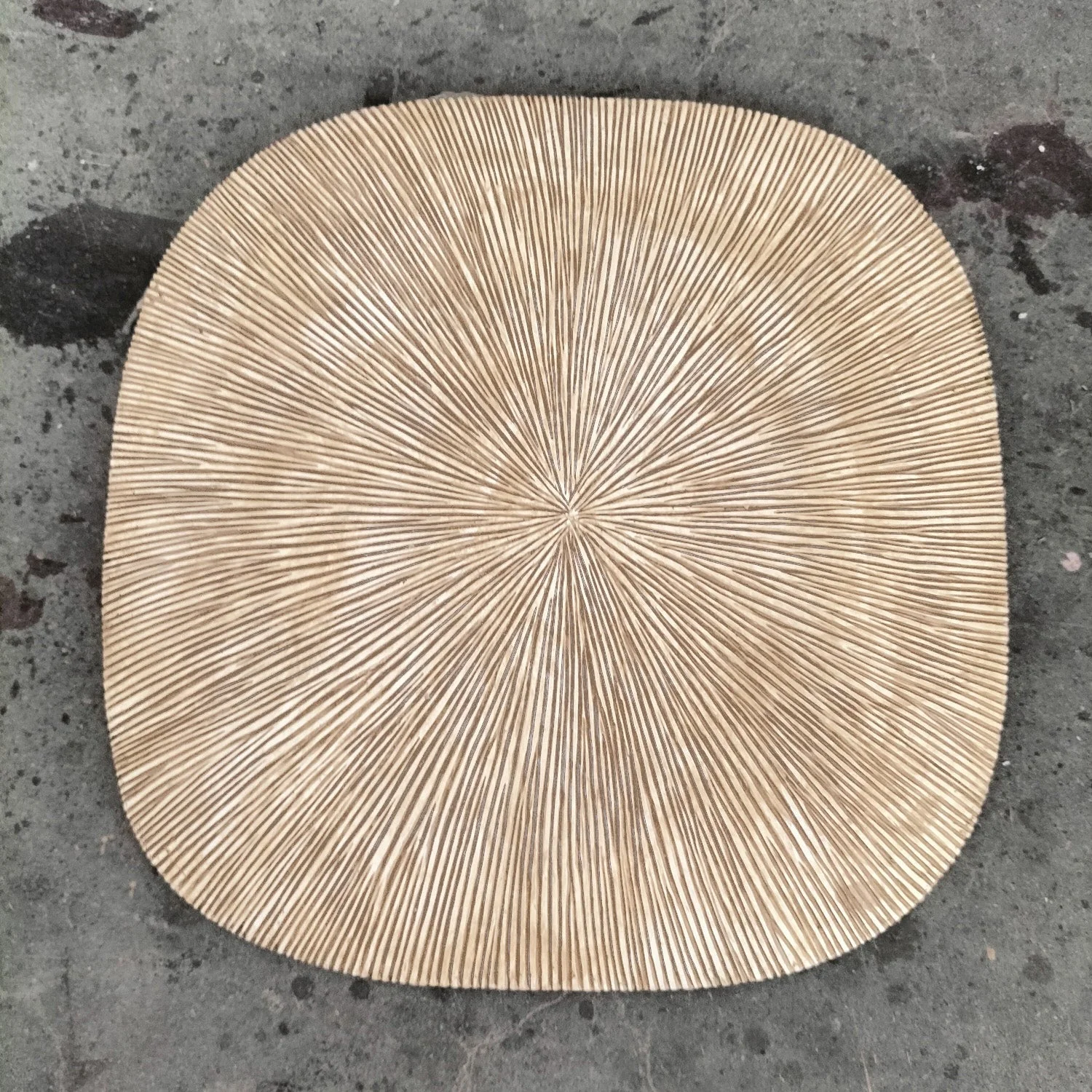 Groove 20.4"SQ, Brown Wash By Gold Leaf