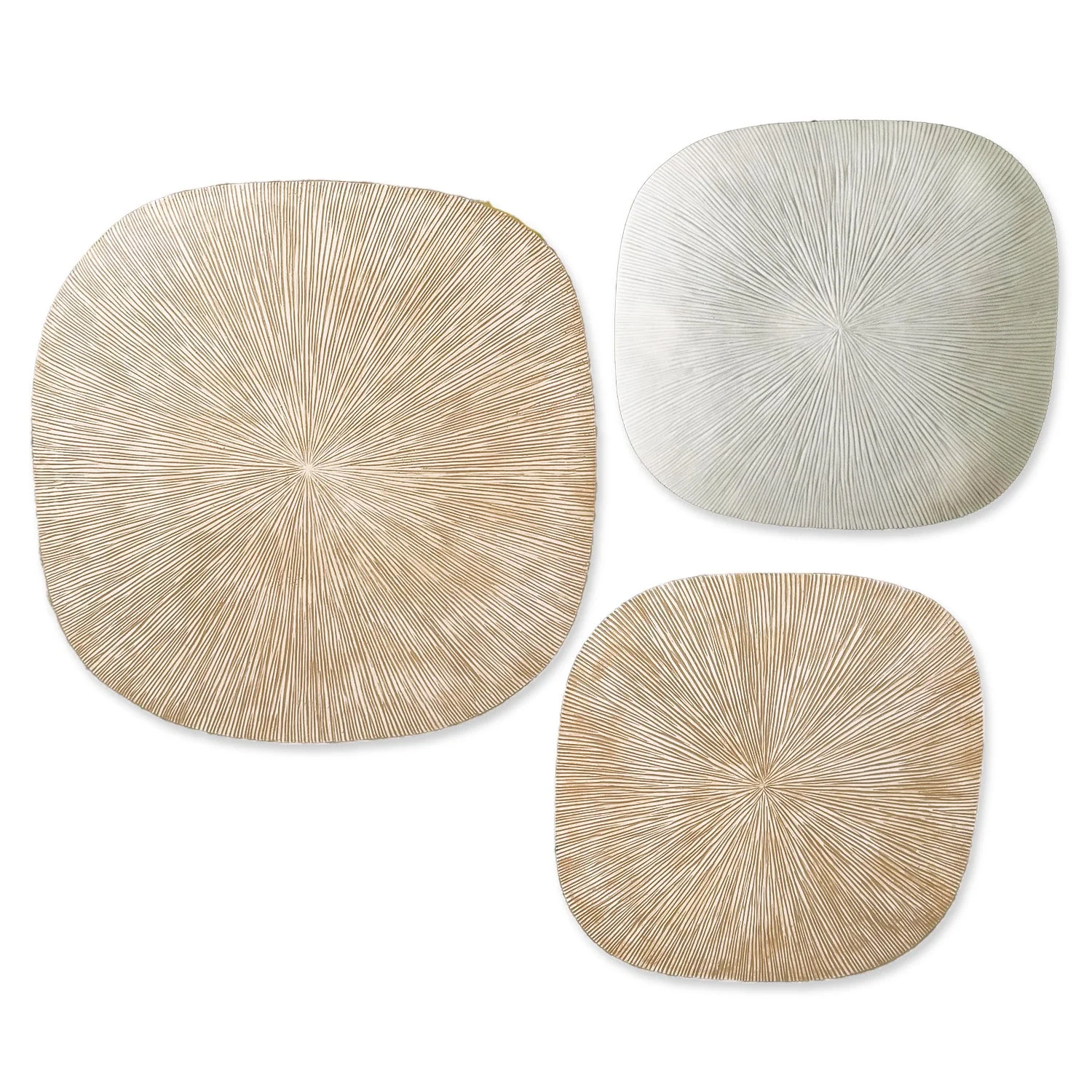 Groove 20.4"SQ, Brown Wash By Gold Leaf - Image 3