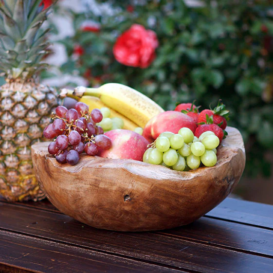 Habini Teak Bowls Set of 3 By Garden Age Supply - Image 4