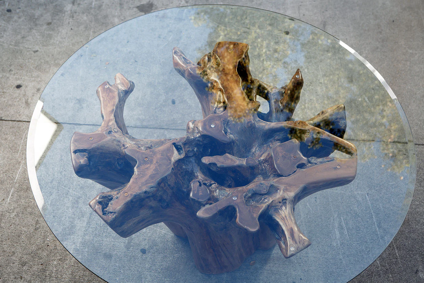 Habini Teak Root Dining Table By Garden Age Supply - Image 3