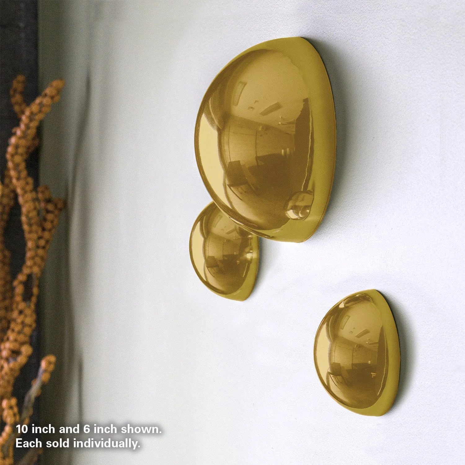 Half Ball 6"D, Gold Gloss By Gold Leaf