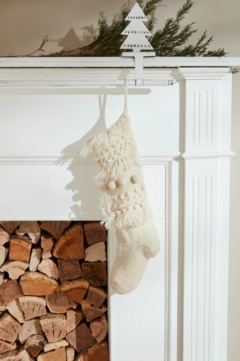 Hand Knit Stocking Set of 2 By Accent Decor - Image 3