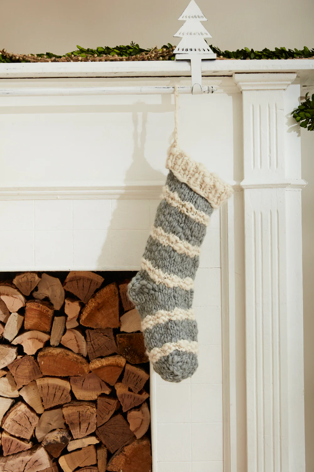 Hand Knit Stocking Set of 2 By Accent Decor - Image 7