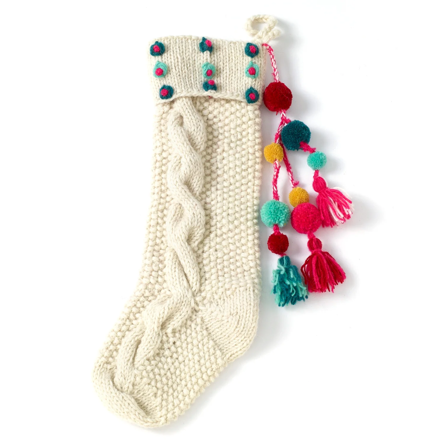 Hand Knit Stocking Set of 2 By Accent Decor - Image 9
