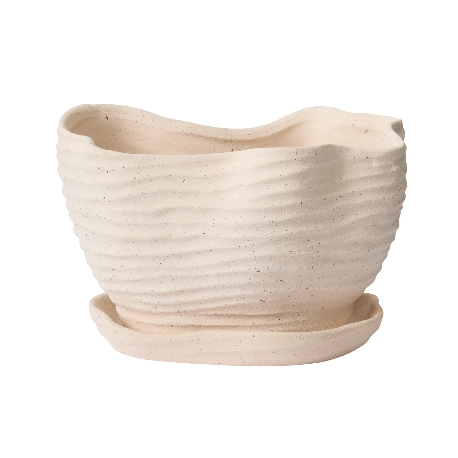 Highland Pot with Saucer Set of 4 By Accent Decor - Image 11
