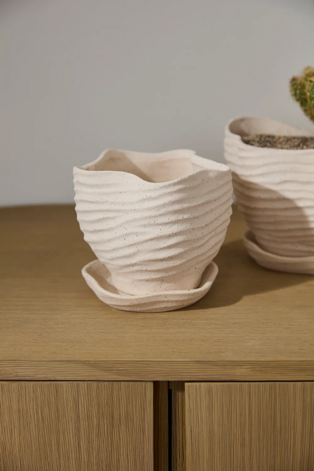 Highland Pot with Saucer Set of 4 By Accent Decor - Image 6