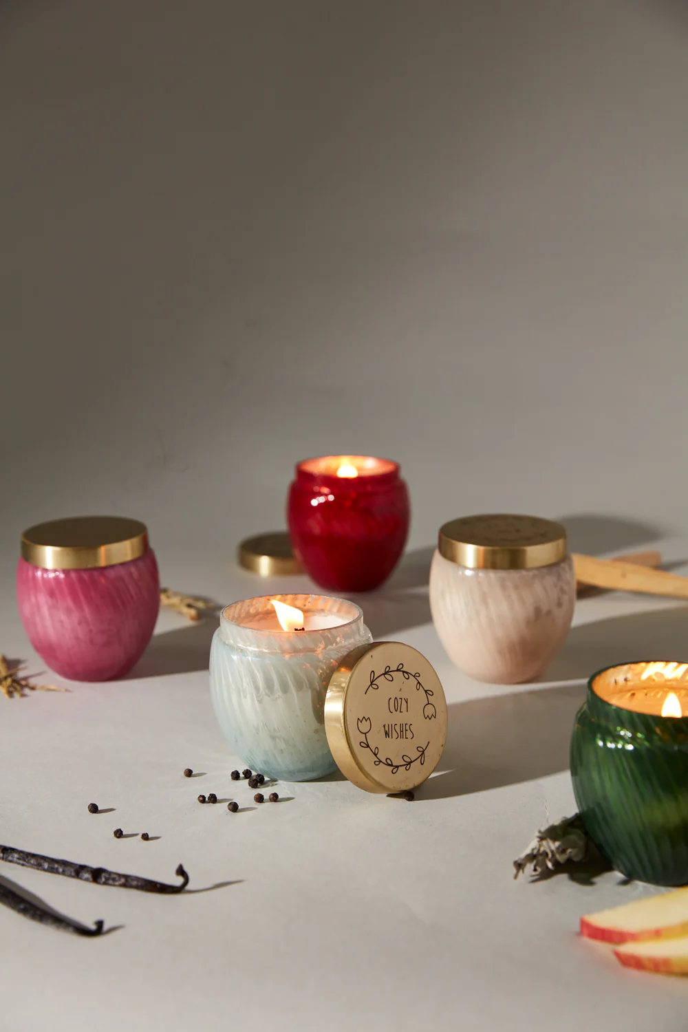 Holiday Cheer Candle Set of 4 By Accent Decor