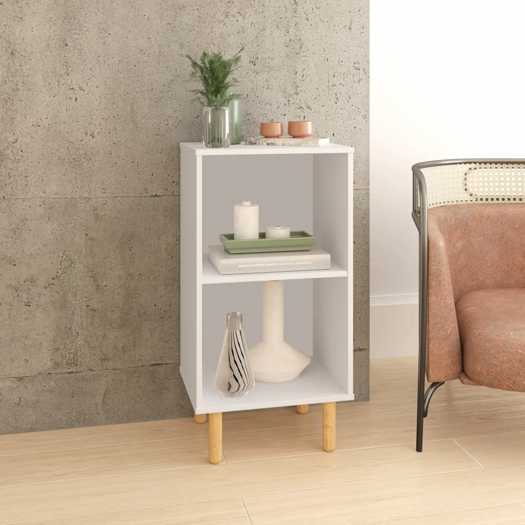 Iko White Two Cubbie Open Shelving Unit By Homeroots