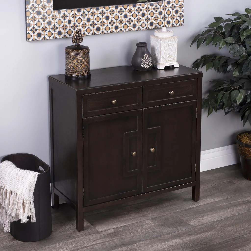 Imperial Coffee Console Cabinet By Homeroots