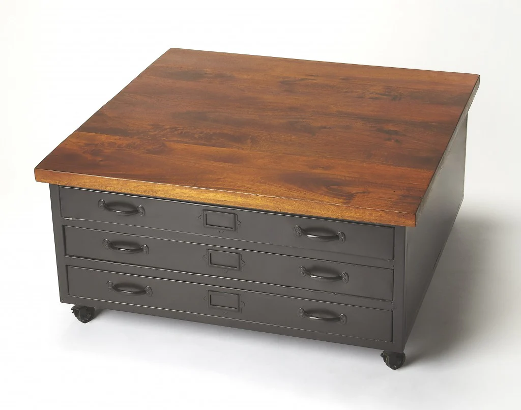 Industrial Chic Coffee Table By Homeroots
