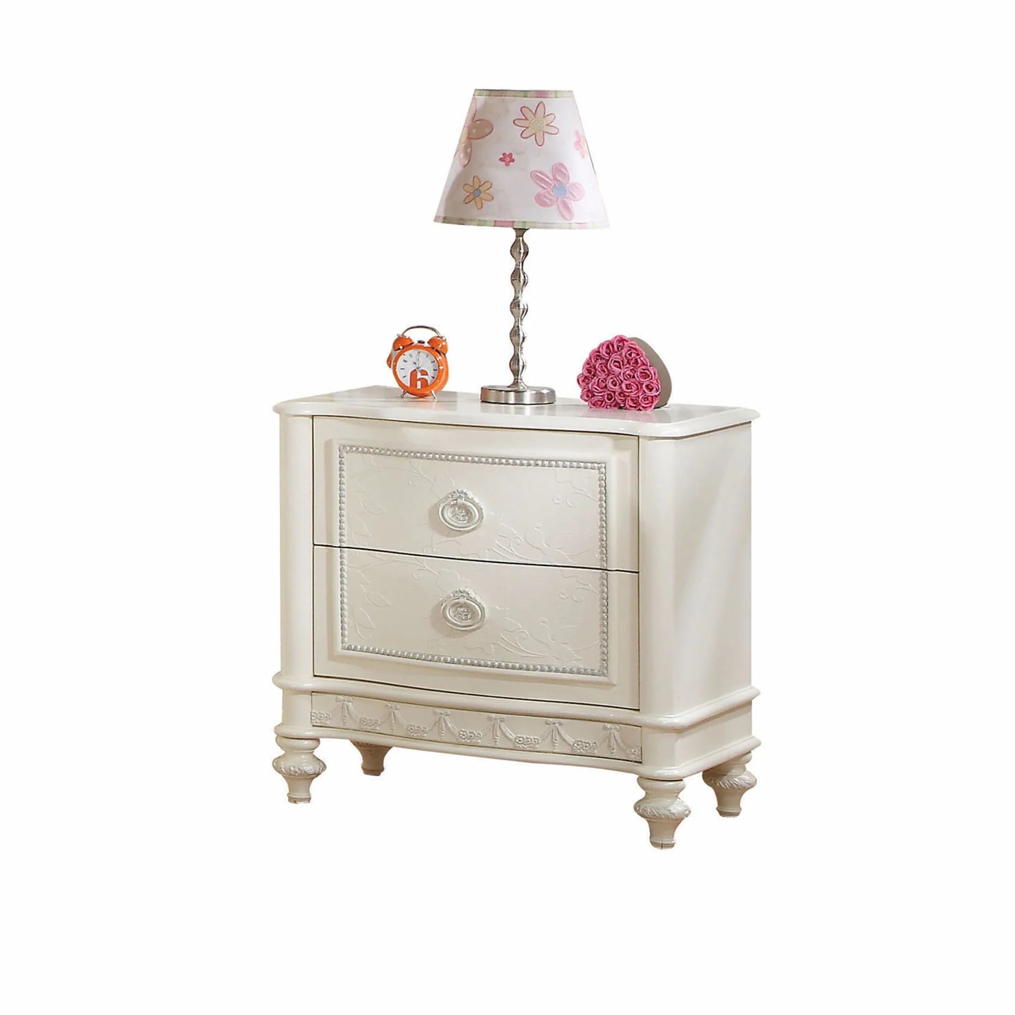 Ivory 2 Drawer Nightstand By Homeroots