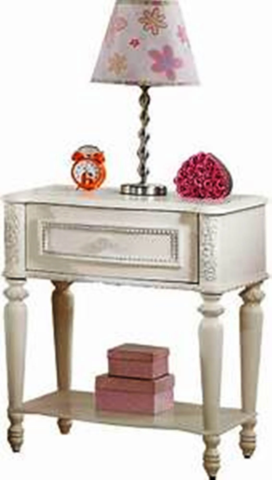 Ivory Drawer Nightstand By Homeroots