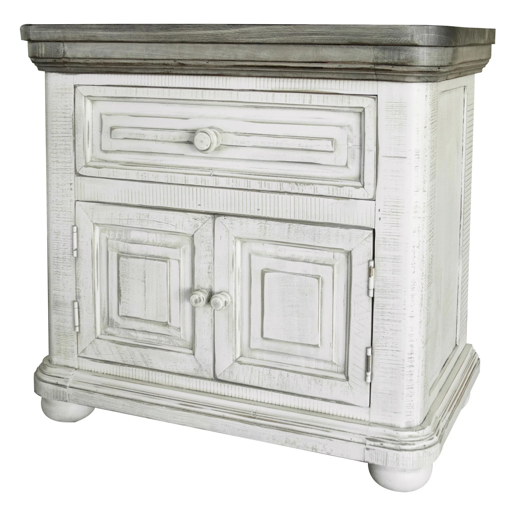 Ivory One Drawer Nightstand By Homeroots