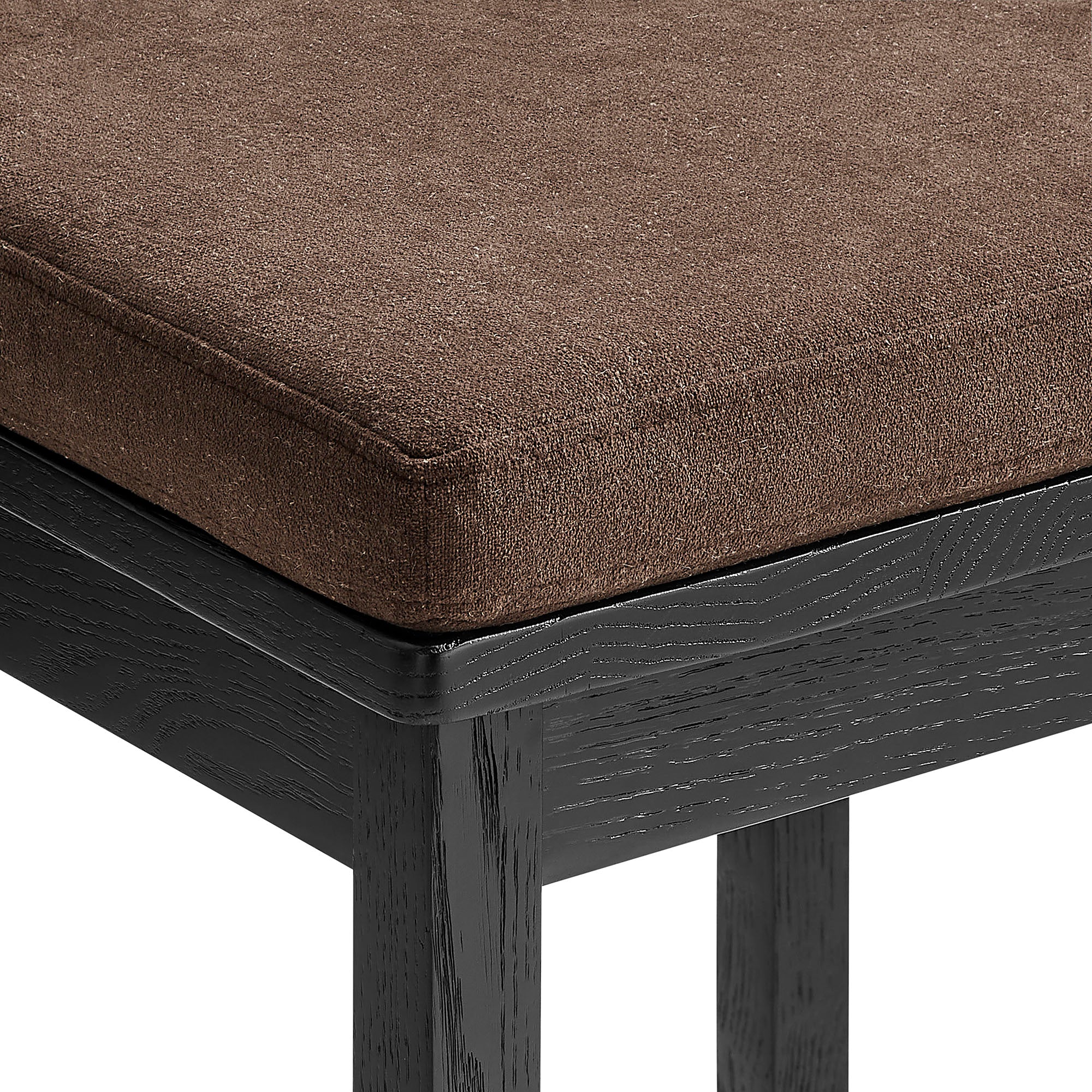 Jax Oak Wood Bar Stool With Wavy Razor Back and Cushion by Modway - Image 6