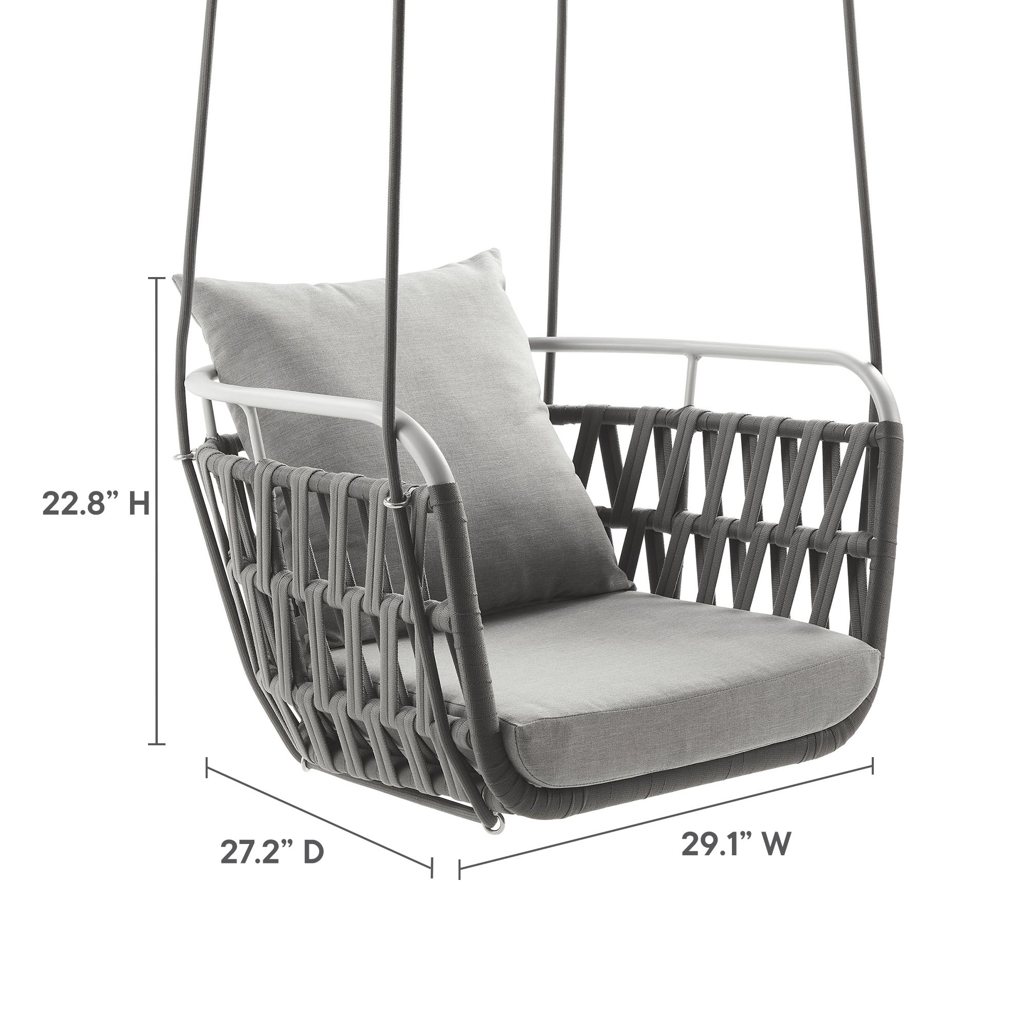Kaliah Outdoor Patio Aluminum Swing Chair by Modway - Image 22