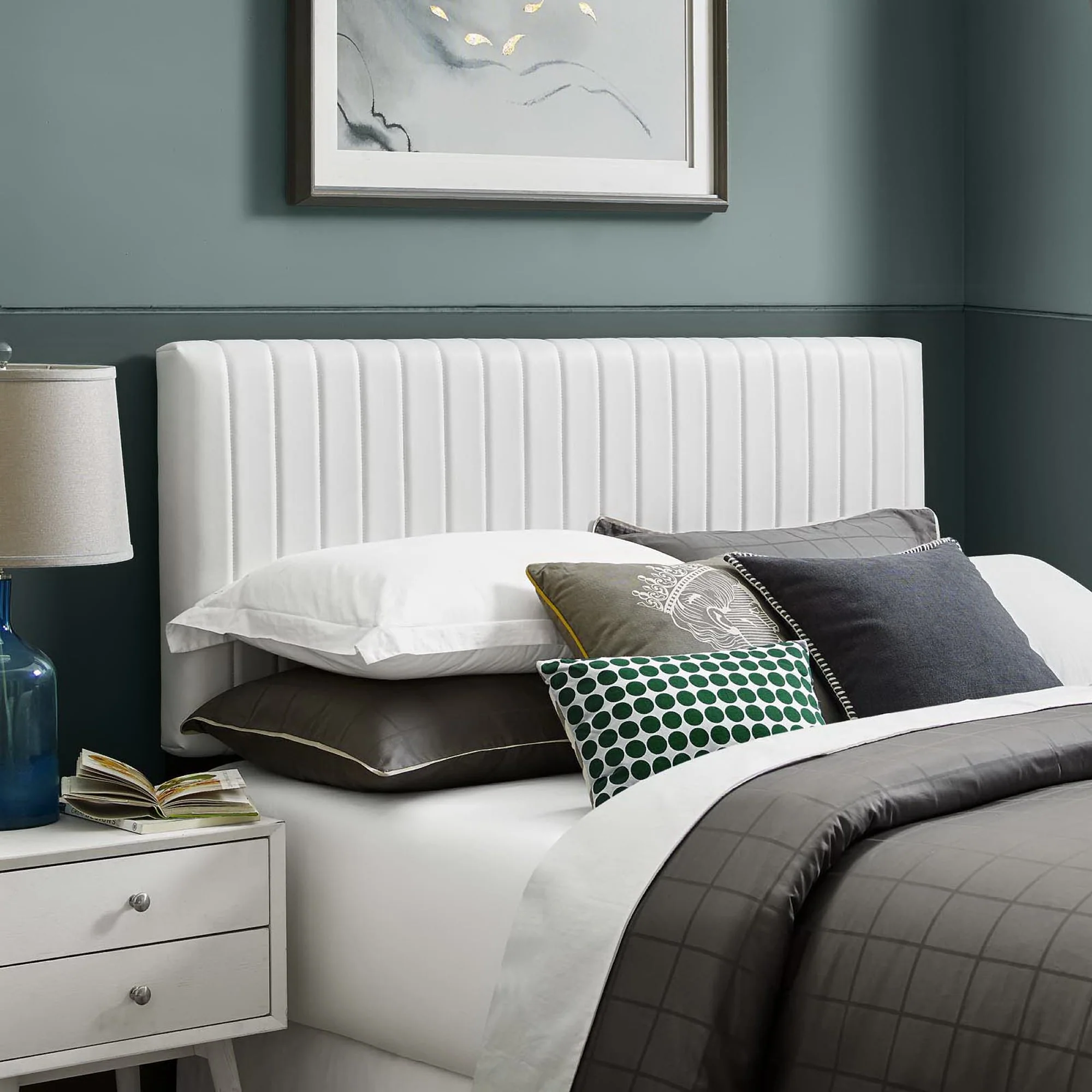 Keira Faux Leather King/California King Headboard by Modway
