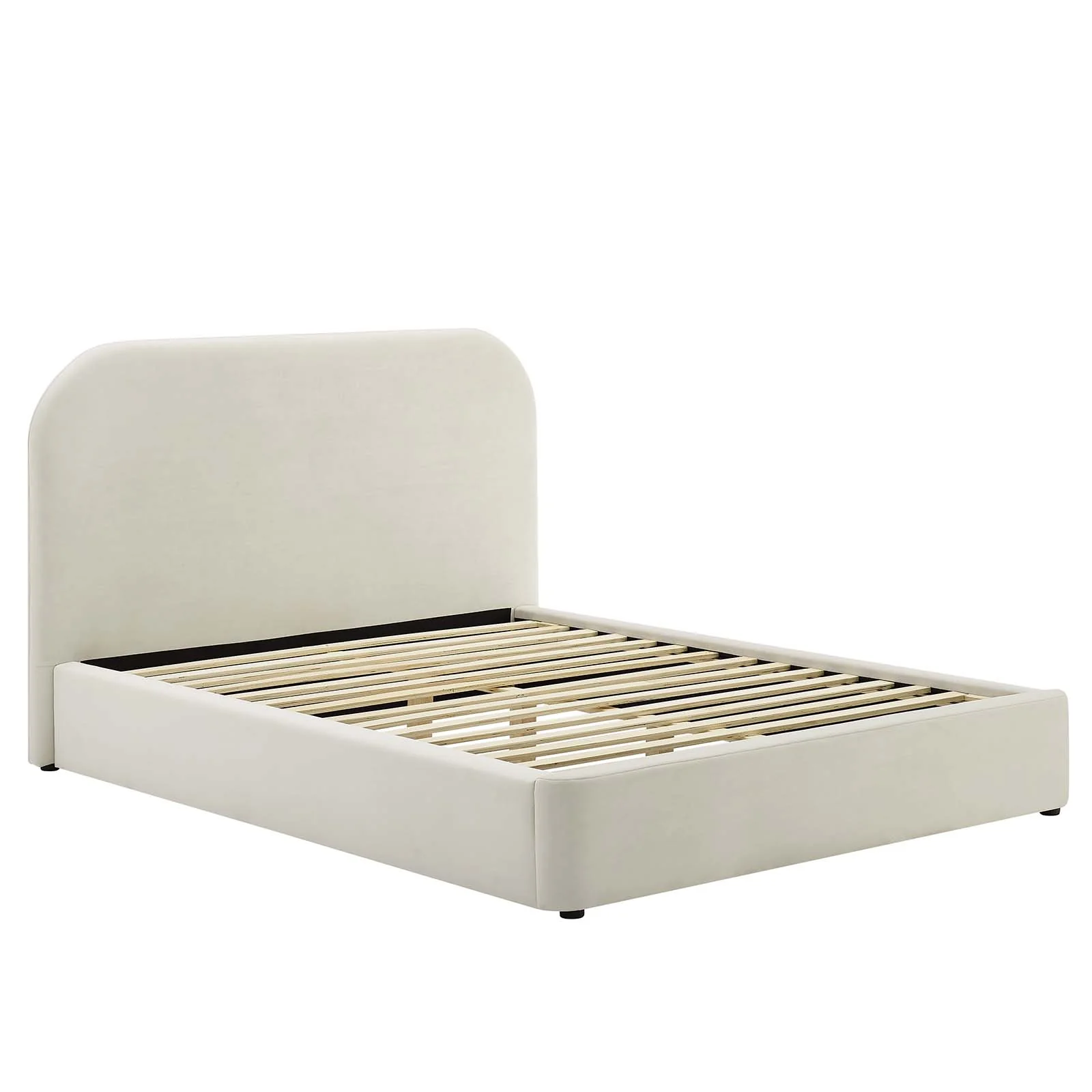 Keynote Performance Velvet Curved Full Platform Bed By Modway - MOD-7139 - Image 2
