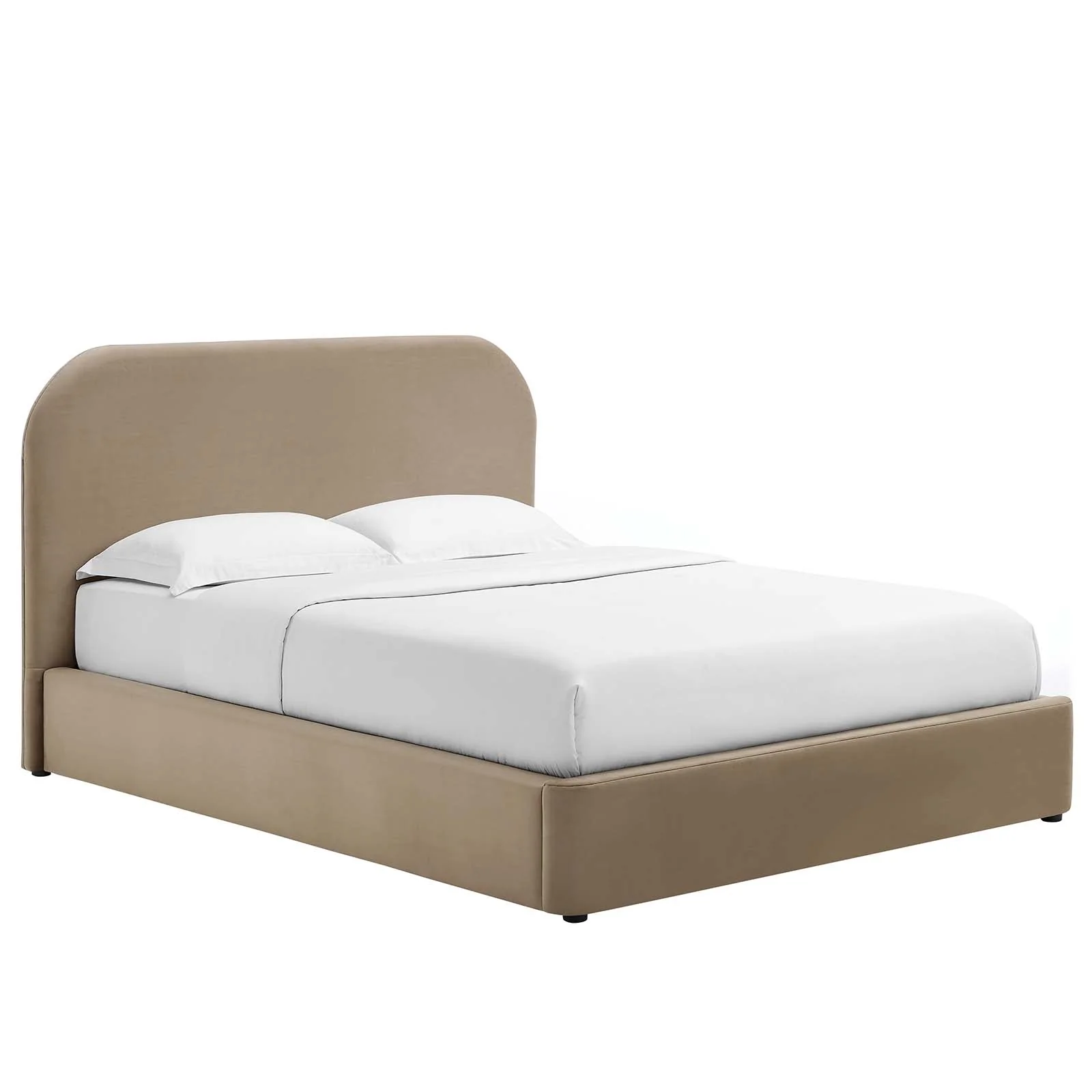 Keynote Performance Velvet Curved Full Platform Bed By Modway - MOD-7139 - Image 9