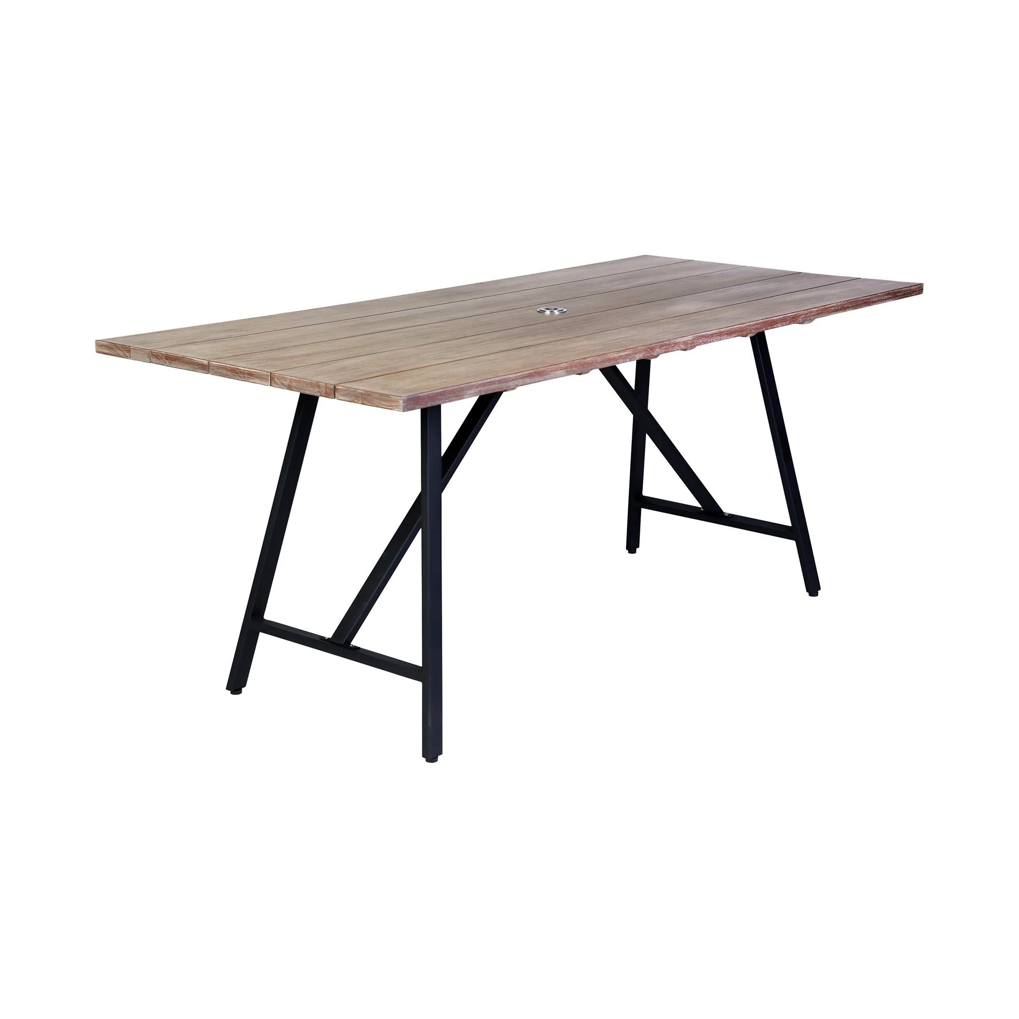 Koala and Shasta 5 Piece Outdoor Patio Dining Set in Light Eucalyptus Wood and Black Rope By Armen Living - Image 15