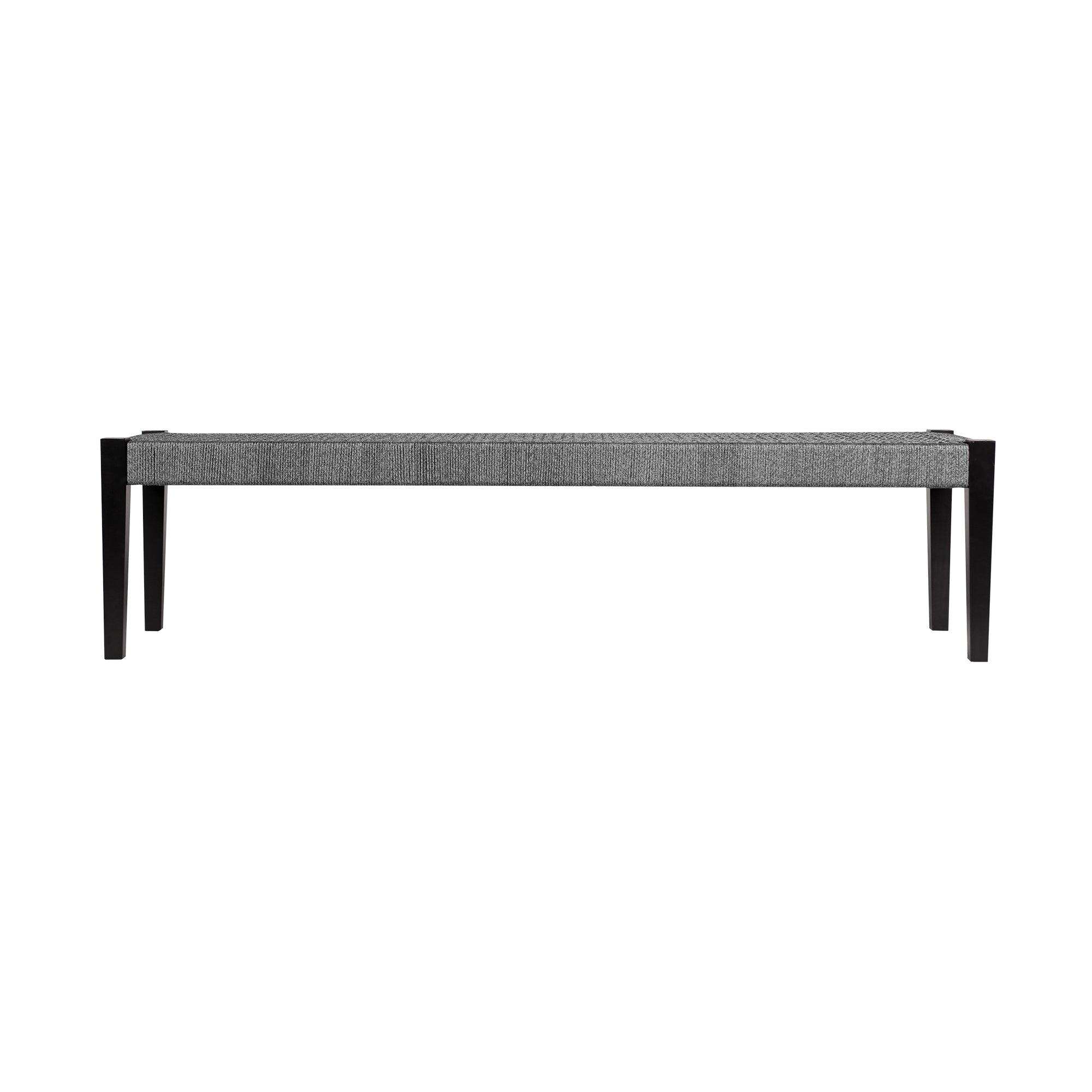 Koala Calica and Camino 6 Piece Outdoor Dining Set with Dark Eucalyptus Wood and Grey Rope and Cushions By Armen Living - Image 10