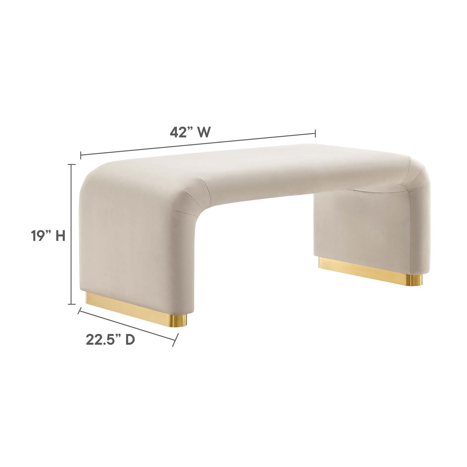 Koda Performance Velvet Waterfall Ottoman By Modway - EEI-6735 - Image 35