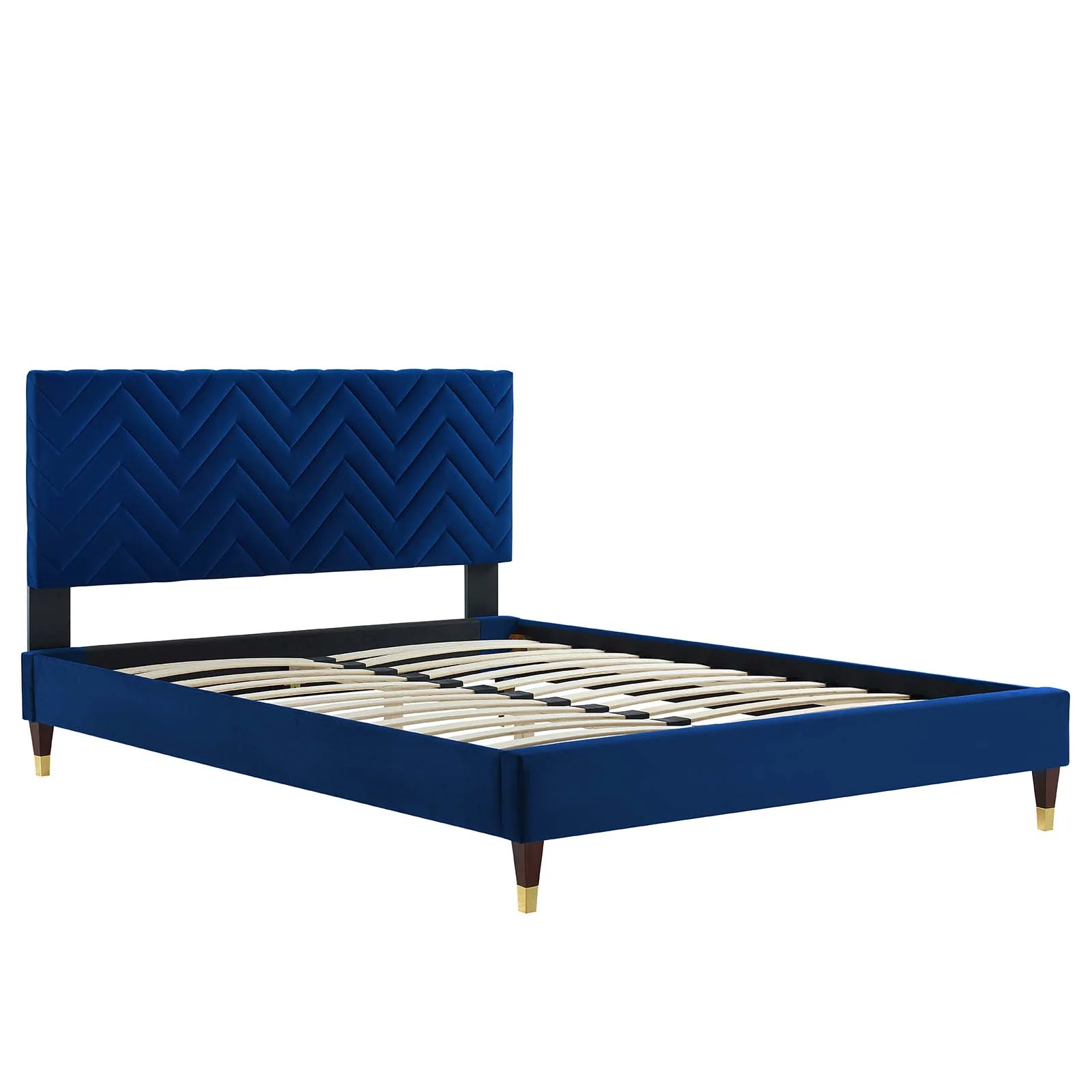 Leah Chevron Tufted Performance Velvet King Platform Bed By Modway - MOD-7005 - Image 20