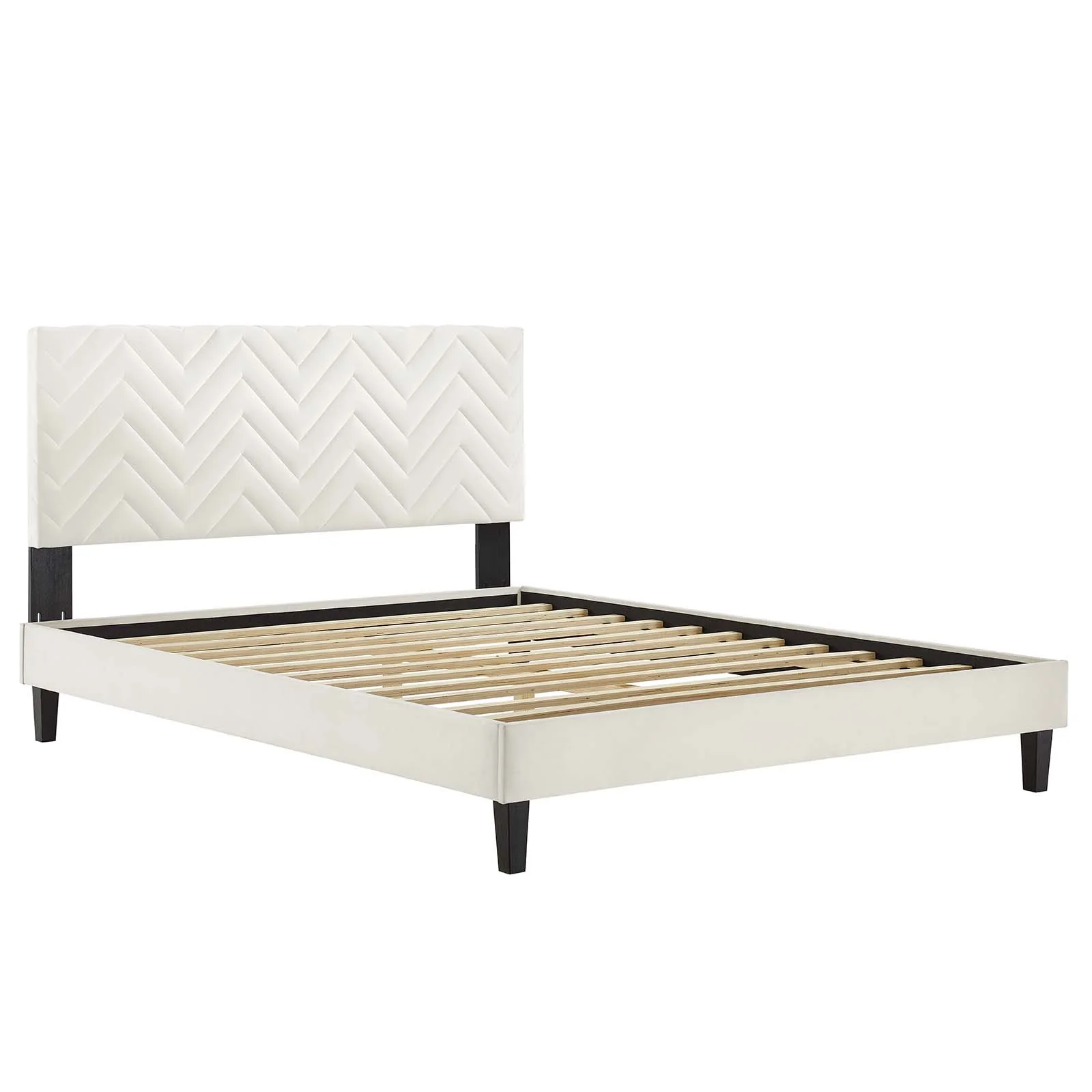 Leah Chevron Tufted Performance Velvet Queen Platform Bed By Modway - MOD-6973 - Image 28