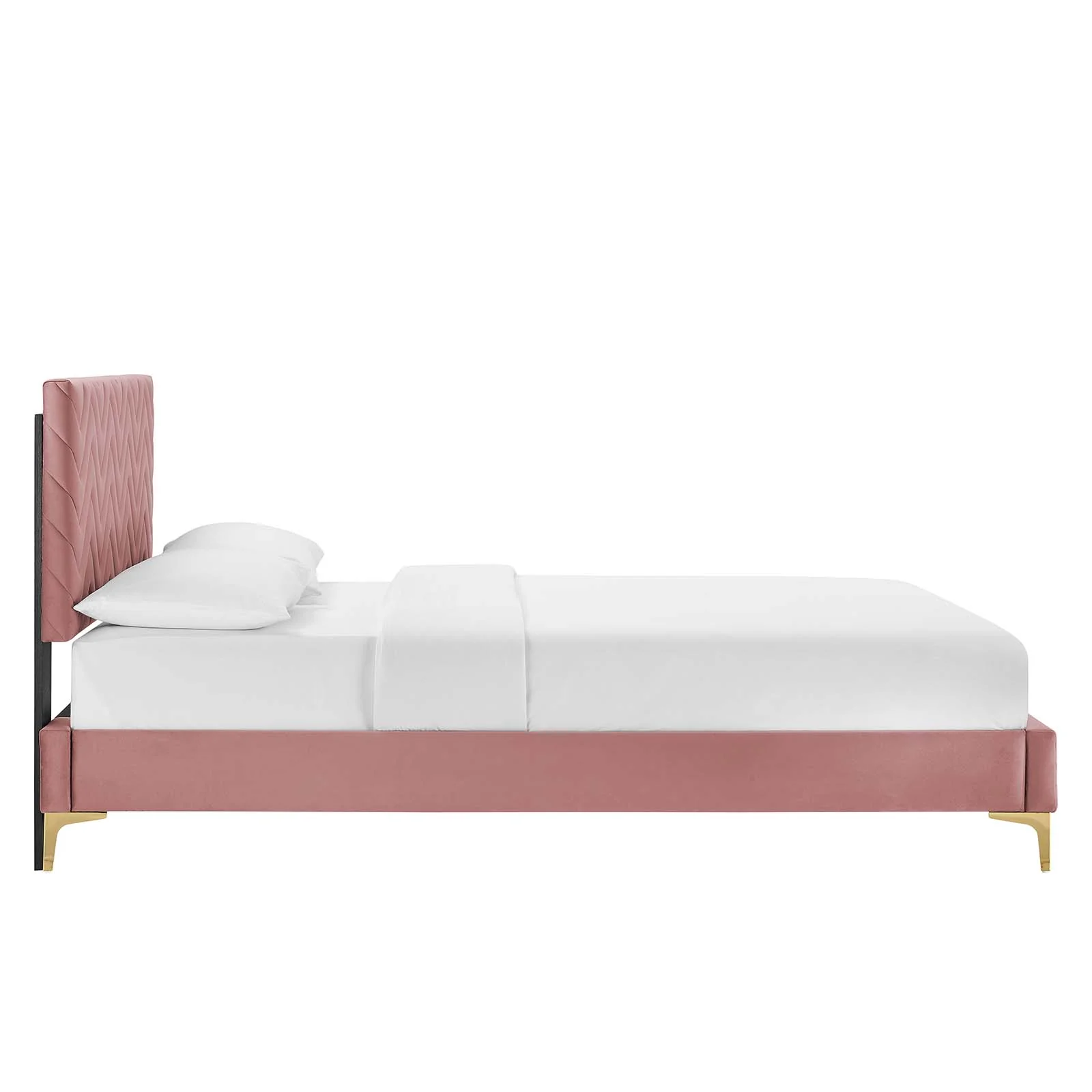 Leah Chevron Tufted Performance Velvet Queen Platform Bed By Modway - MOD-6977 - Image 10