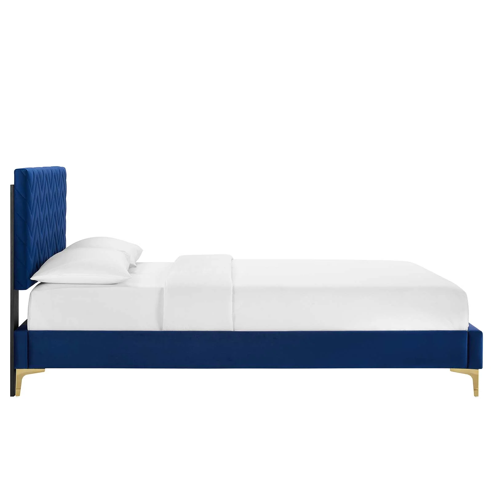 Leah Chevron Tufted Performance Velvet Queen Platform Bed By Modway - MOD-6977 - Image 18