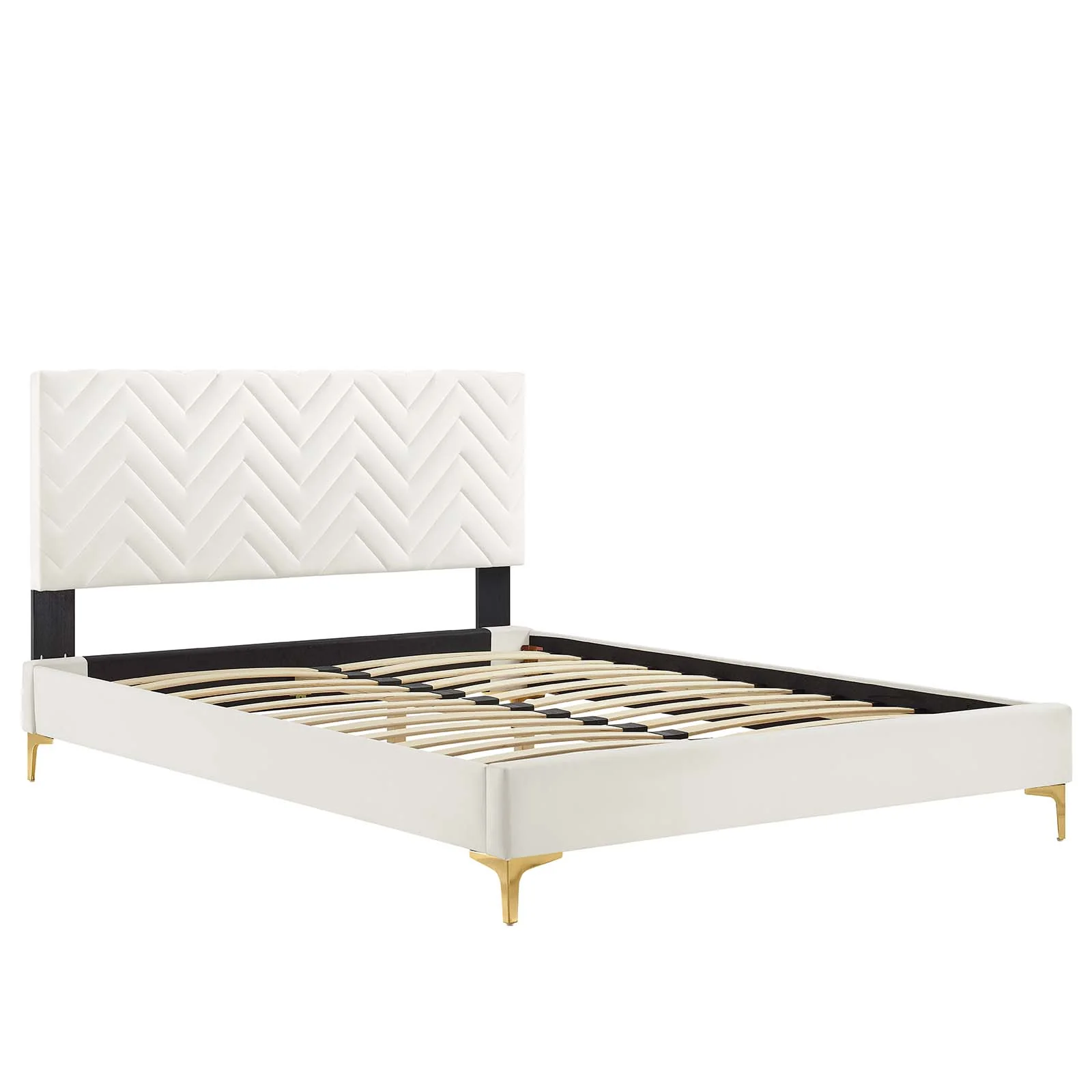 Leah Chevron Tufted Performance Velvet Queen Platform Bed By Modway - MOD-6977 - Image 28