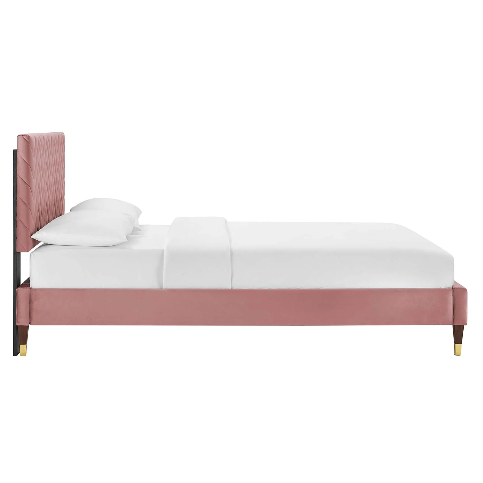 Leah Chevron Tufted Performance Velvet Twin Platform Bed By Modway - MOD-6981 - Image 10