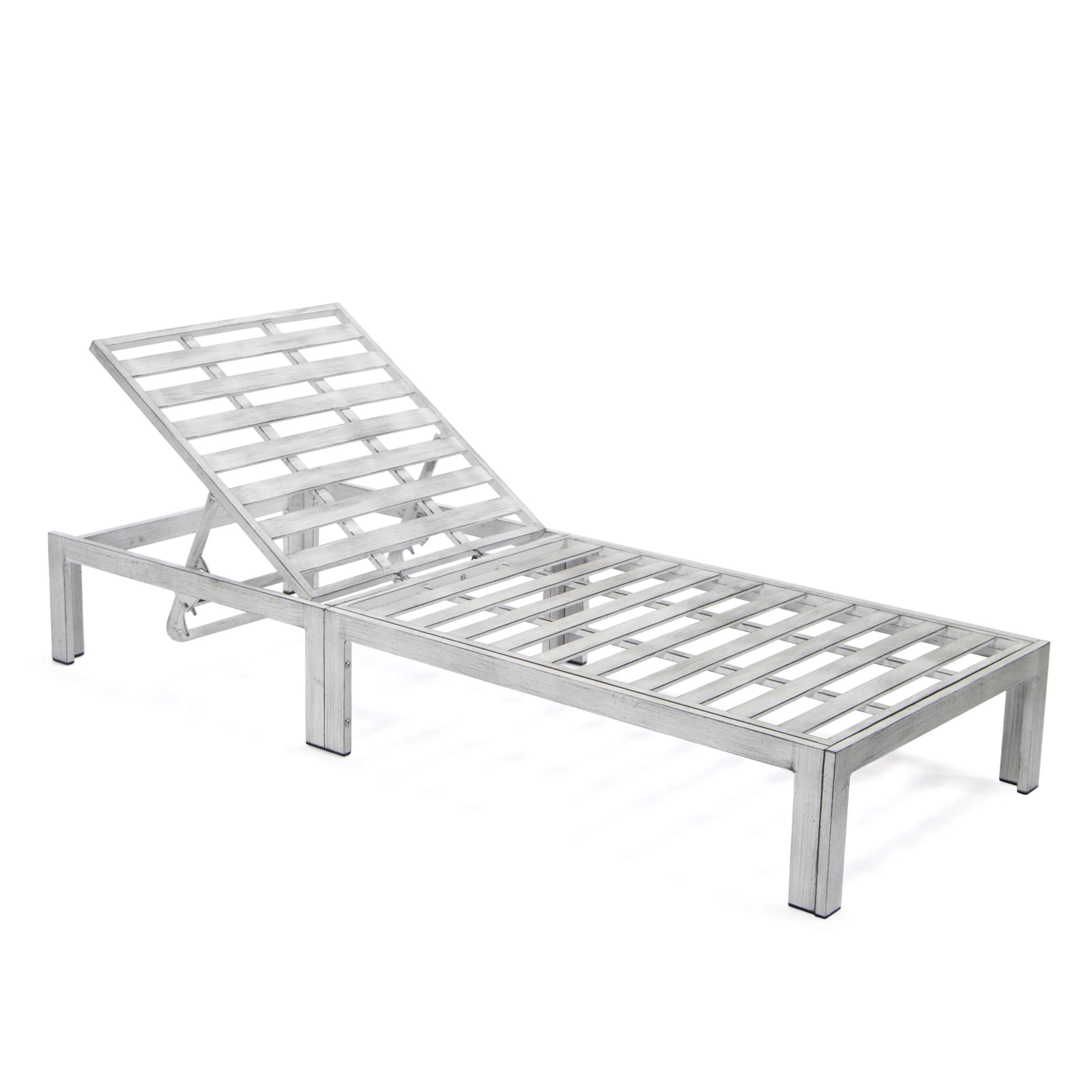 LeisureMod Chelsea Modern Outdoor White Chaise Lounge Chair Set of 2 With Side Table & Cushions - Image 22
