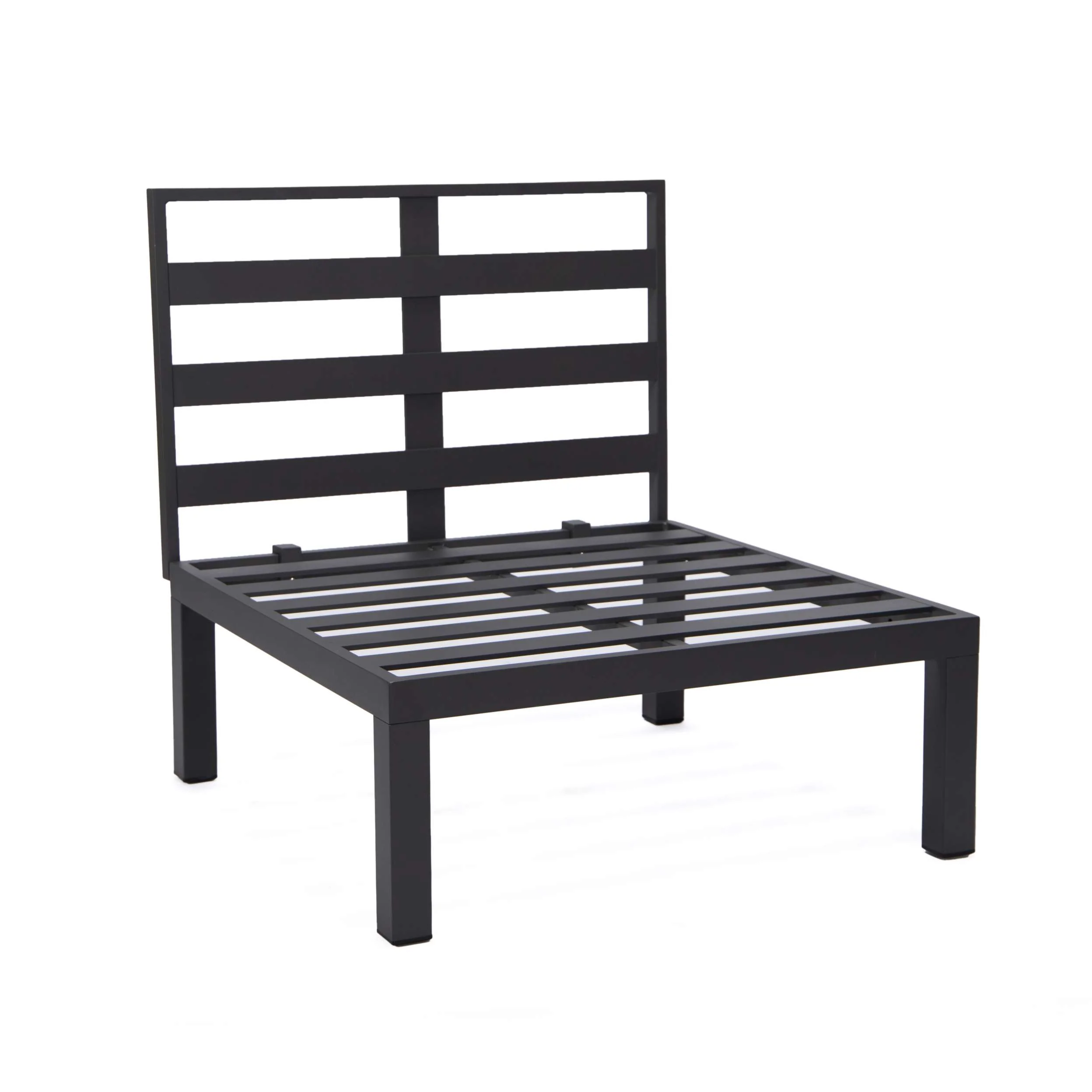 LeisureMod Hamilton 7-Piece Aluminum Patio Conversation Set With Coffee Table And Cushions - Image 59