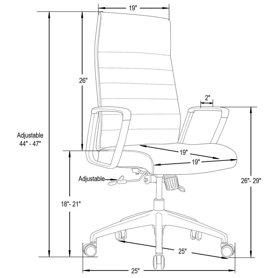 LeisureMod Hilton Modern High-Back Leather Office Chair - Image 60