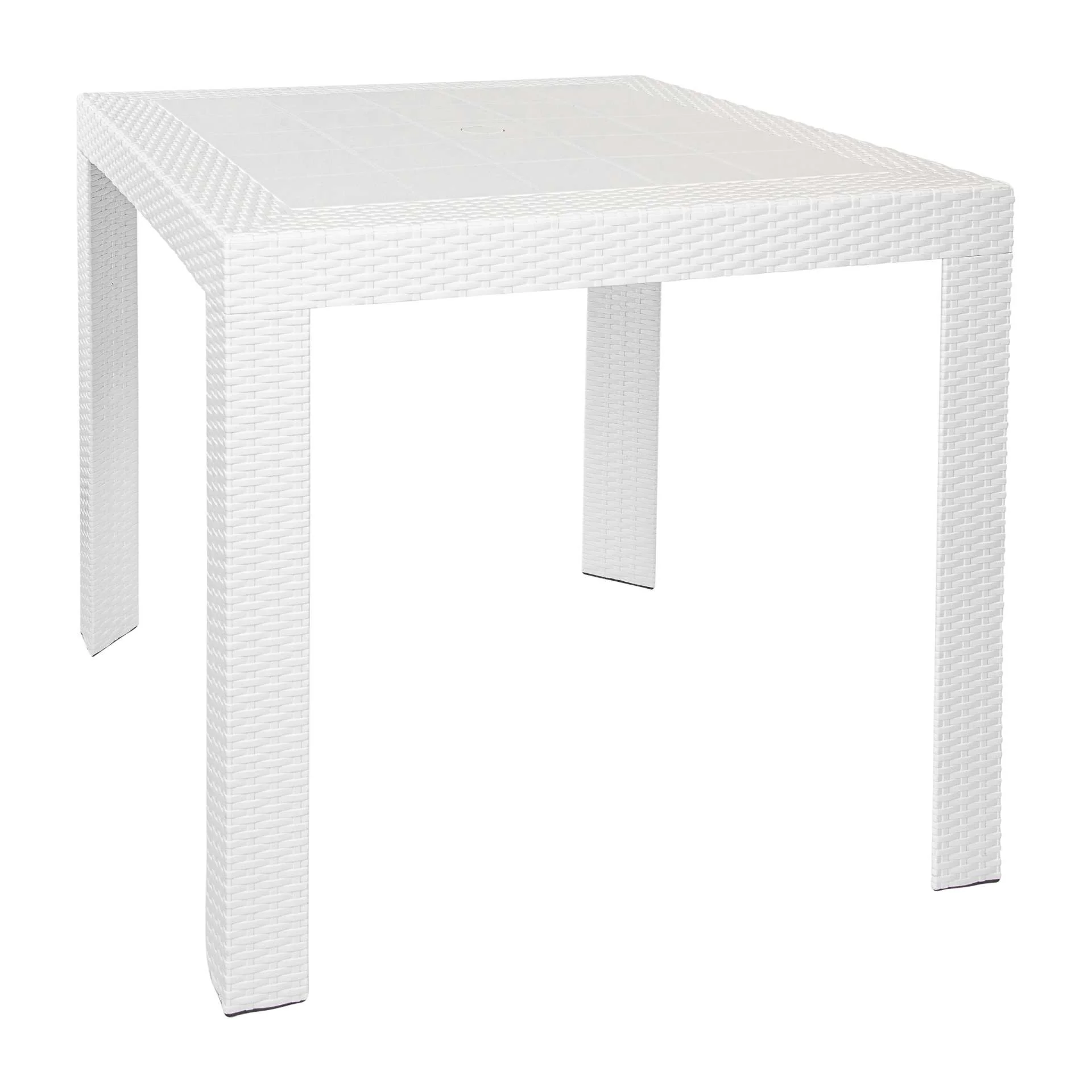 LeisureMod Mace 3-Piece Outdoor Dining Set with Plastic Square Table and 2 Stackable Chairs with Weave Design - Image 23
