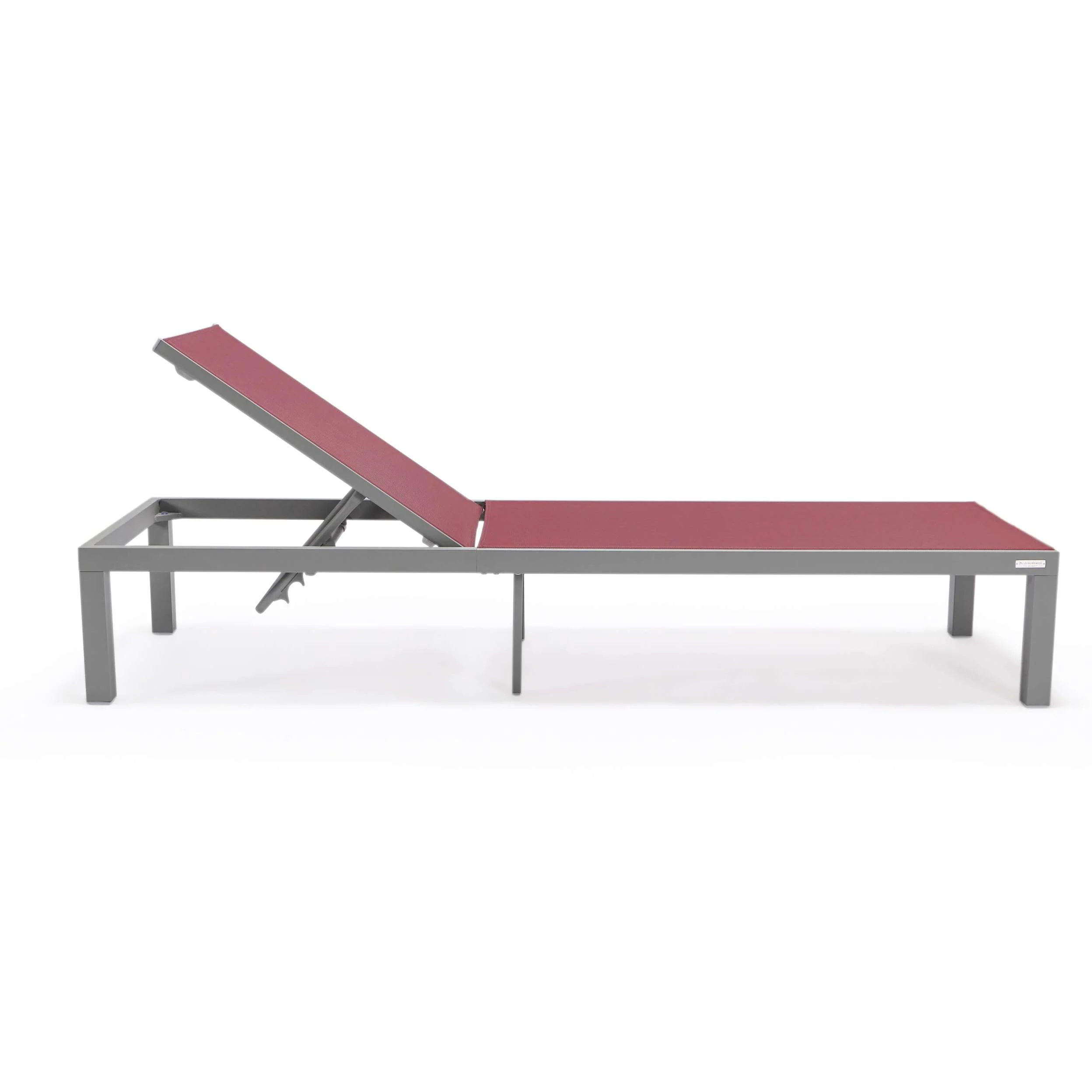LeisureMod Marlin Modern Aluminum Outdoor Patio Chaise Lounge Chair Set of 2 - MLGRCF21-77BL2 - Image 26