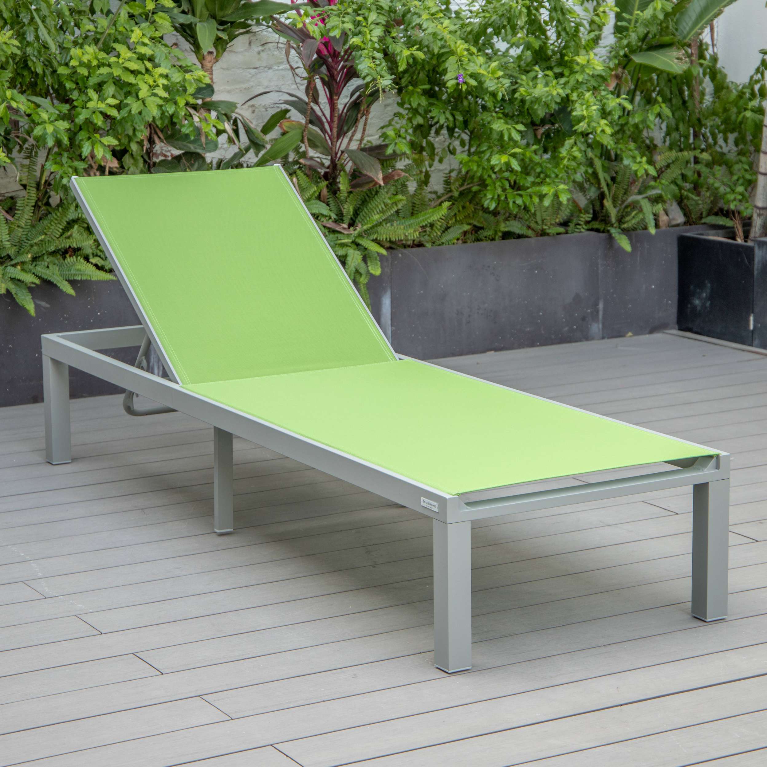 LeisureMod Marlin Modern Aluminum Outdoor Patio Chaise Lounge Chair Set of 2 - MLGRCF21-77BL2 - Image 69
