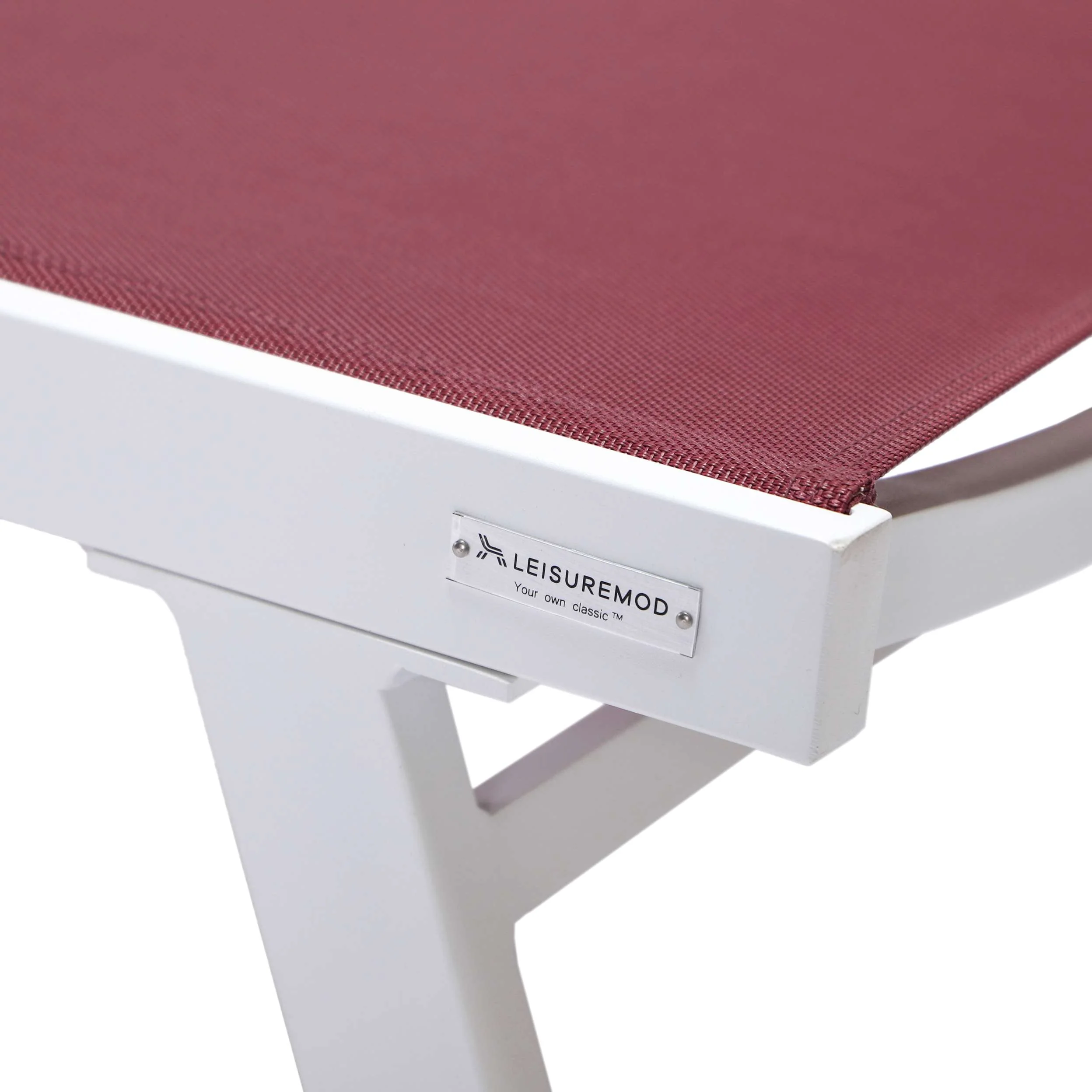 LeisureMod Marlin Modern White Aluminum Outdoor Patio Chaise Lounge Chair - MLAWCF21-77BL - Image 35