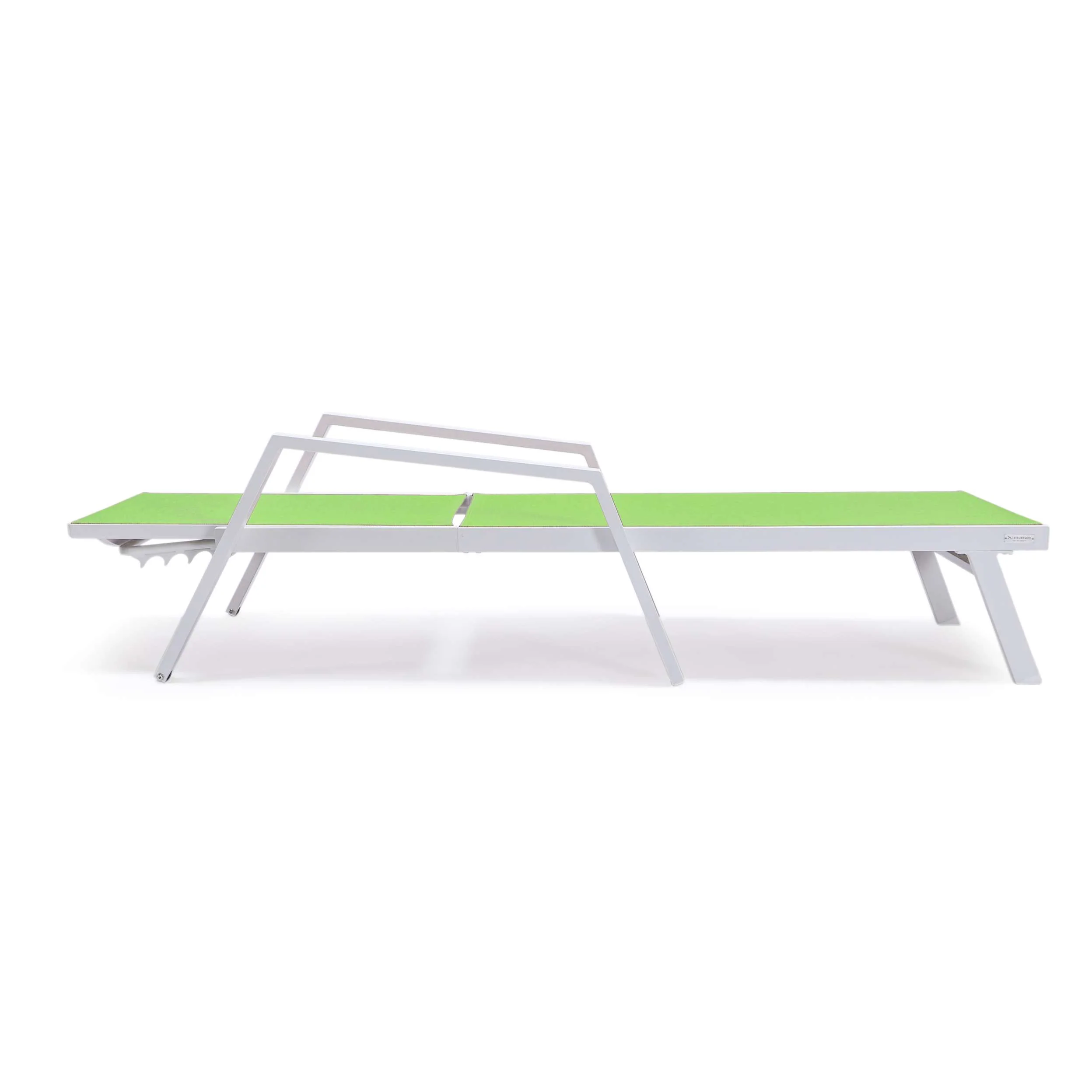 LeisureMod Marlin Modern White Aluminum Outdoor Patio Chaise Lounge Chair - MLAWCF21-77BL - Image 75