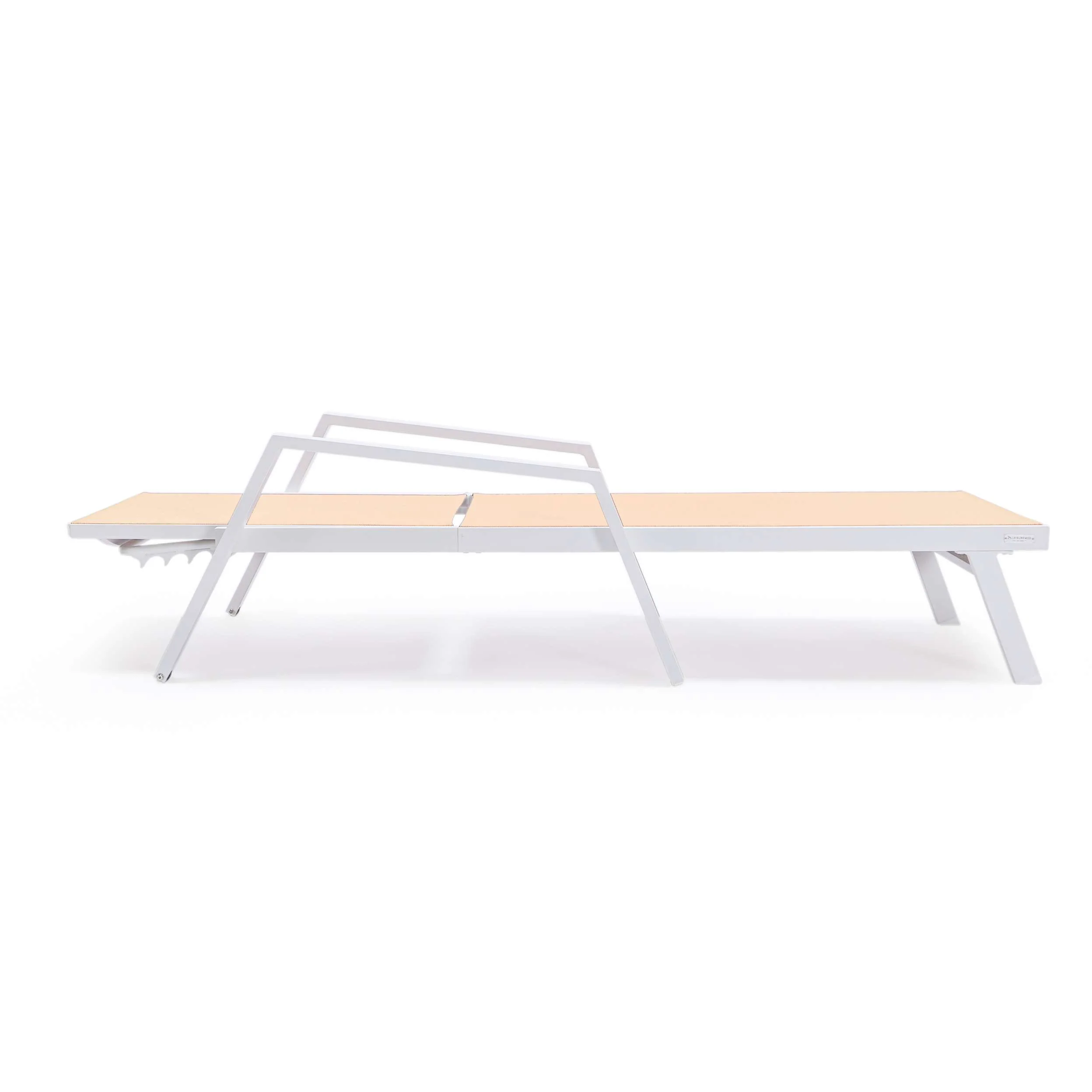 LeisureMod Marlin Modern White Aluminum Outdoor Patio Chaise Lounge Chair - MLAWCF21-77BL - Image 98