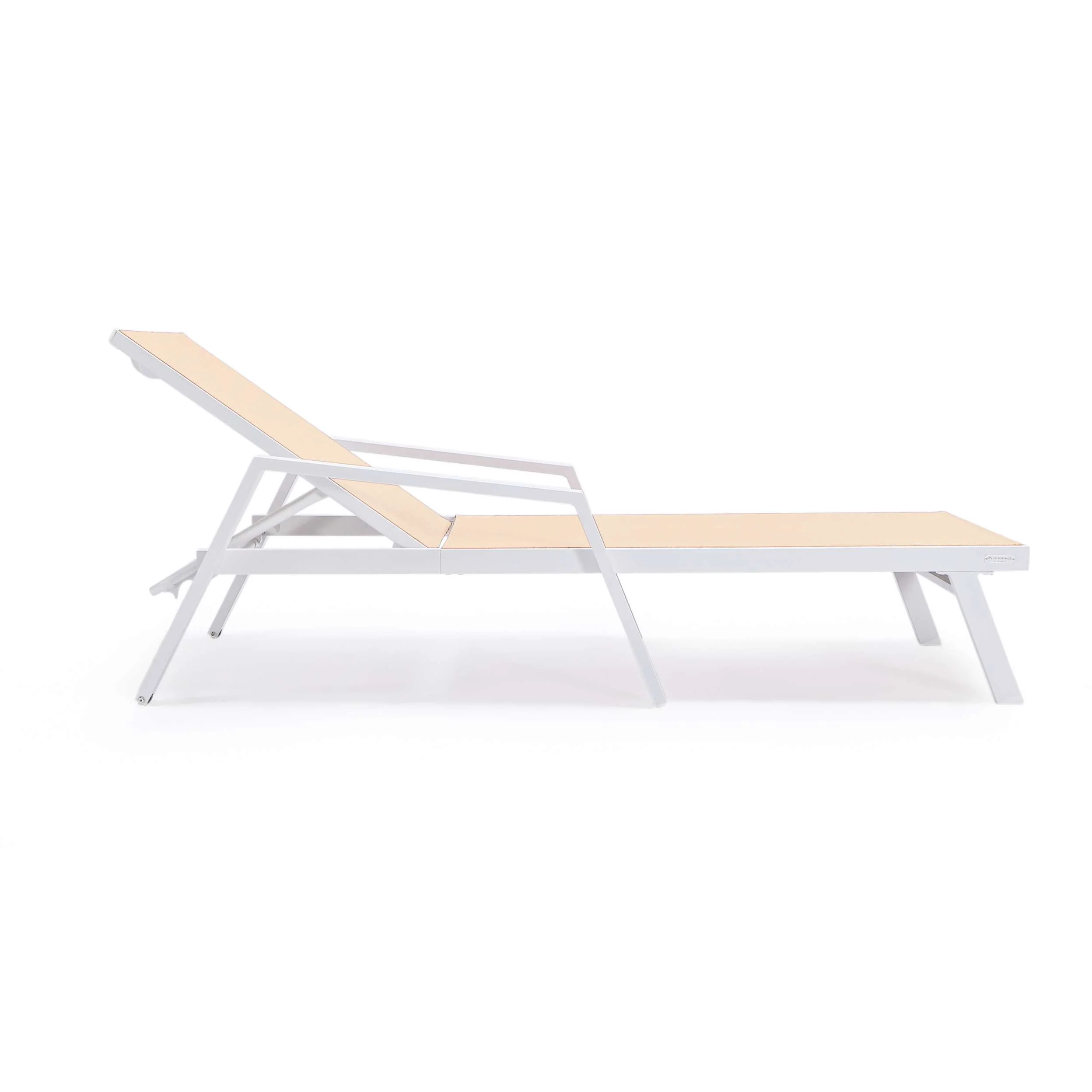 LeisureMod Marlin Modern White Aluminum Outdoor Patio Chaise Lounge Chair - MLAWCF21-77BL - Image 99