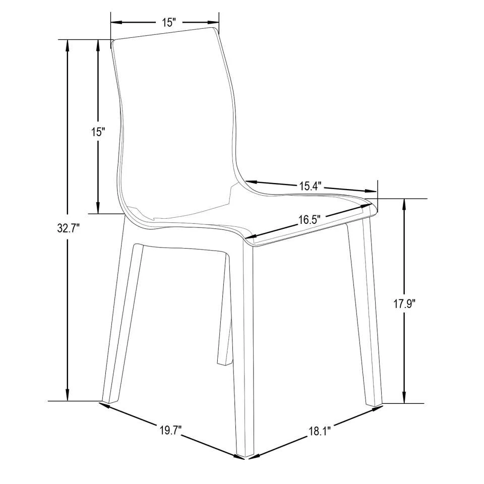 Leisuremod Marsden Modern Dining Side Chair With Beech Wood Legs - Image 20